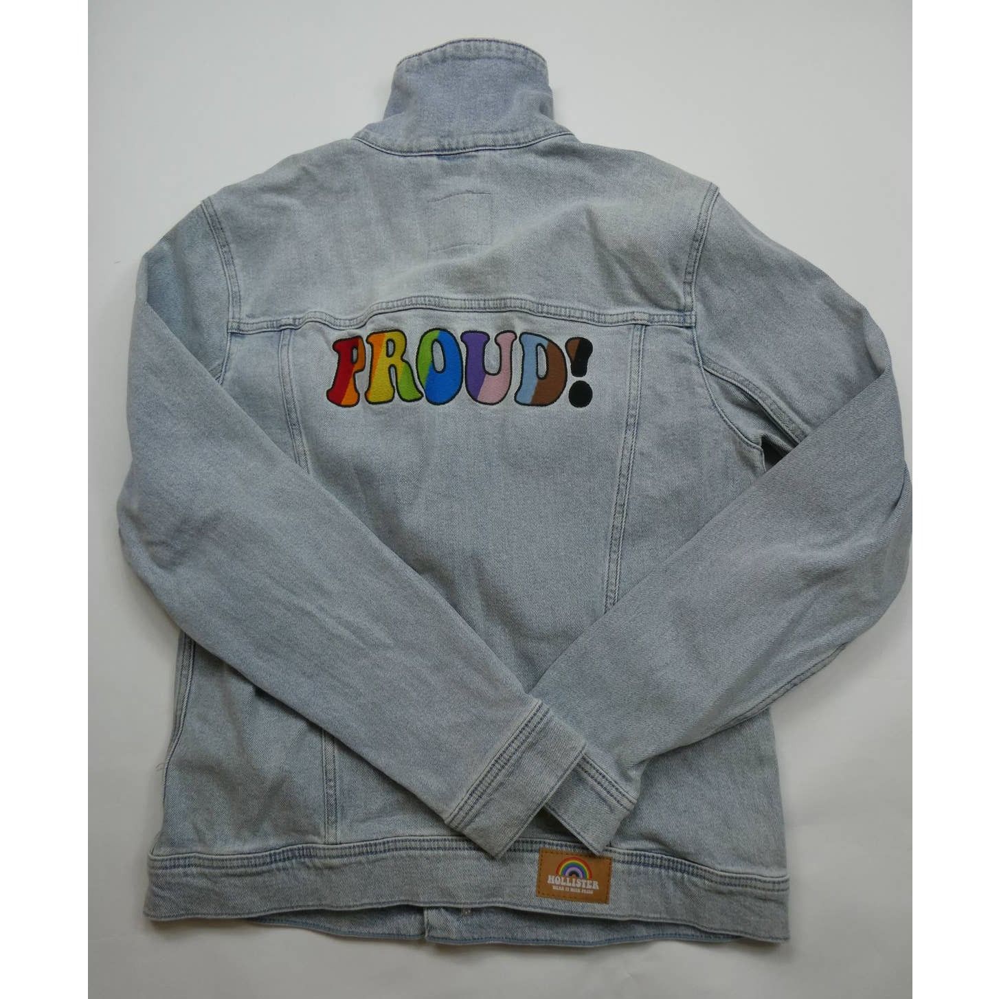 Hollister HOLLISTER denim jacket, Live Loud, Live Proud, medium, NEW Size US M / EU 48-50 / 2 - 3 Thumbnail
