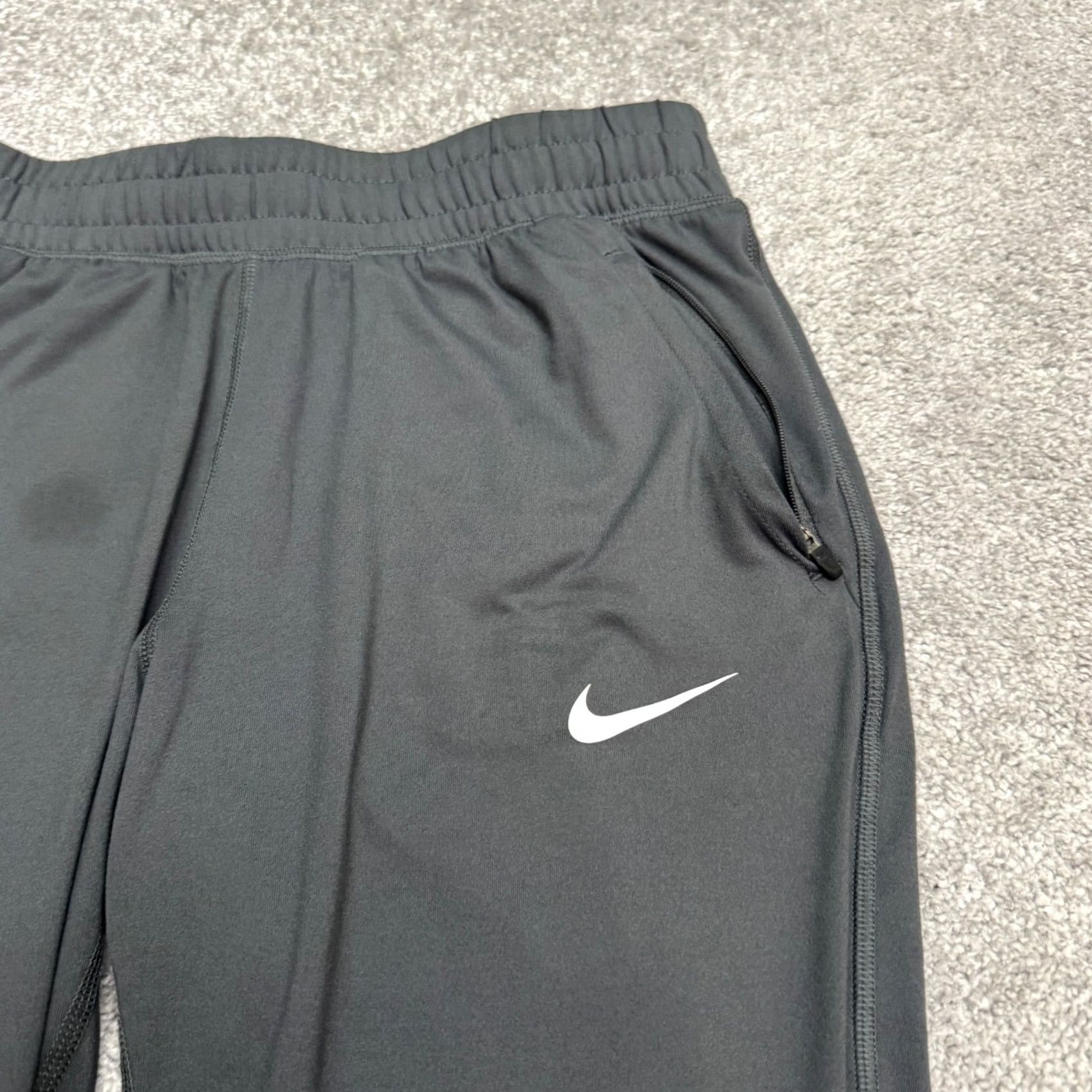Nike Nike Dry Element Running Track Pants Womens Small Dark Gray Ankle Zip Size 28" / US 6 / IT 42 - 3 Thumbnail