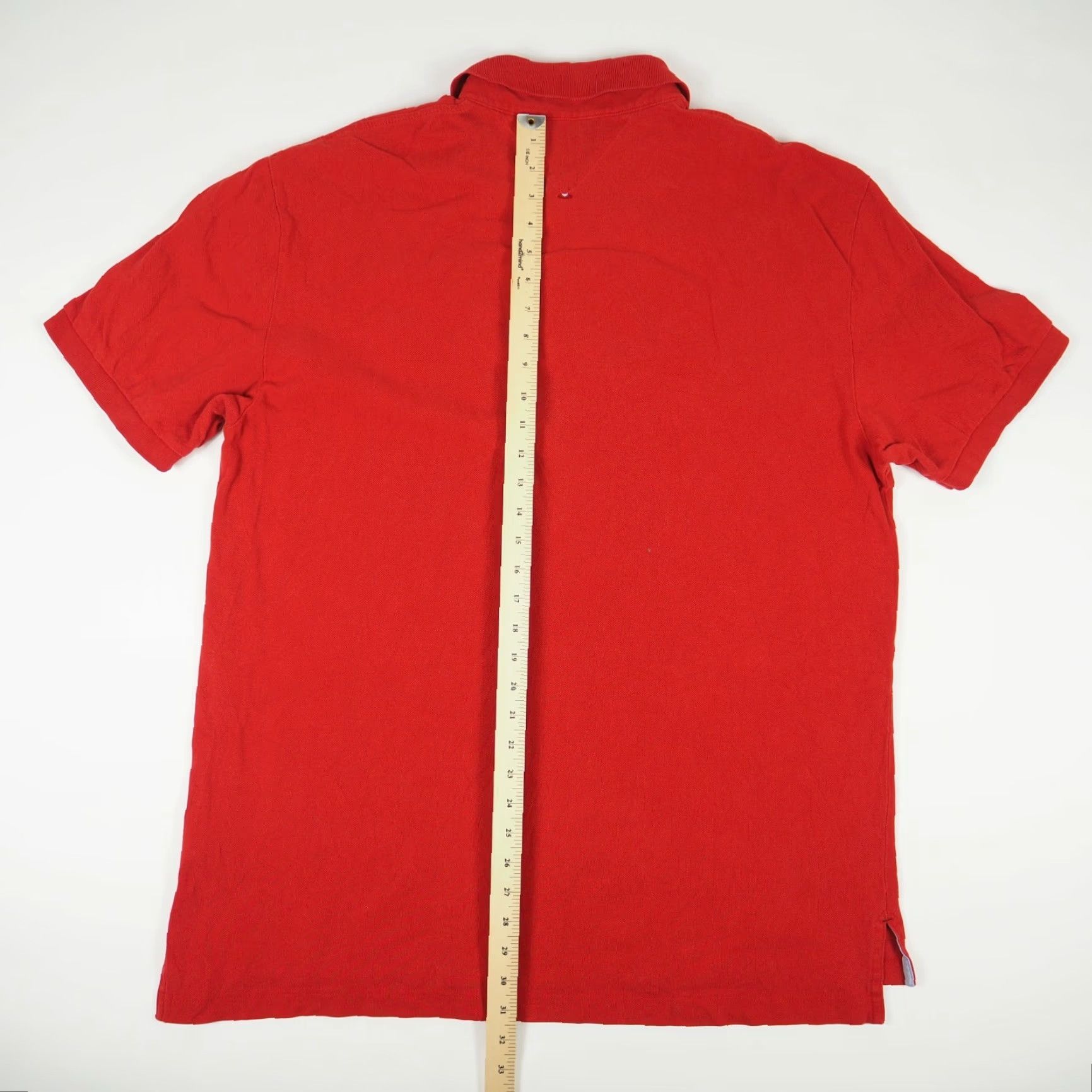 Tommy Hilfiger VINTAGE Tommy Hilfiger Red Short Sleeve Polo Shirt Distressed Men's XL Size US XL / EU 56 / 4 - 6 Thumbnail