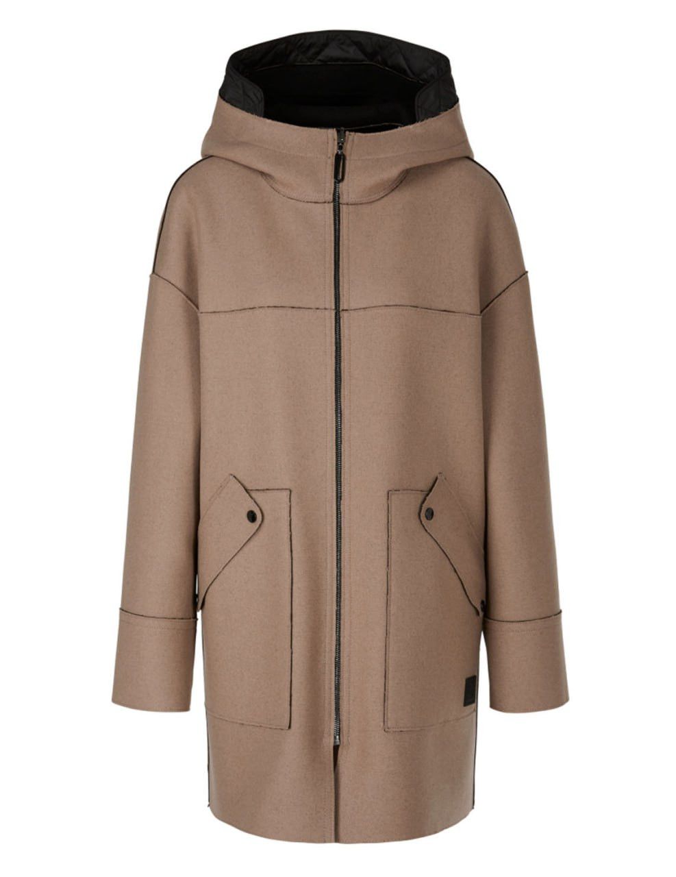 Other Marc Cain Design Reversible Coat Hooded Classic Jacket Size XL / US 12-14 / IT 48-50 - 2 Thumbnail