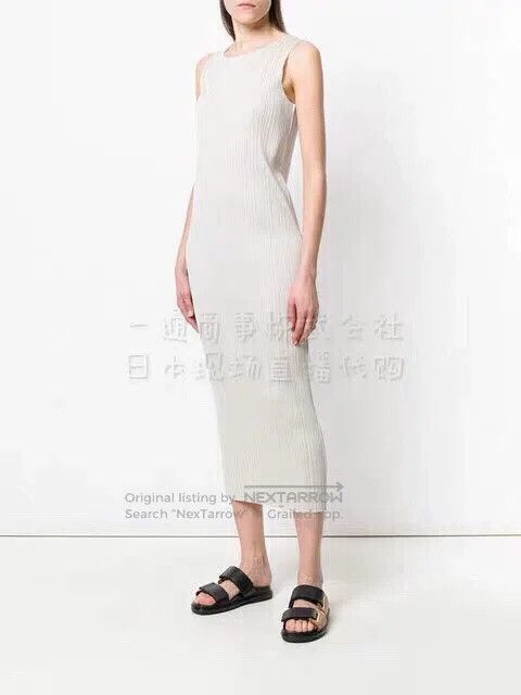 Issey Miyake Issey Miyake Lake Green Long Dress Size L / US 10 / IT 46 - 7 Thumbnail