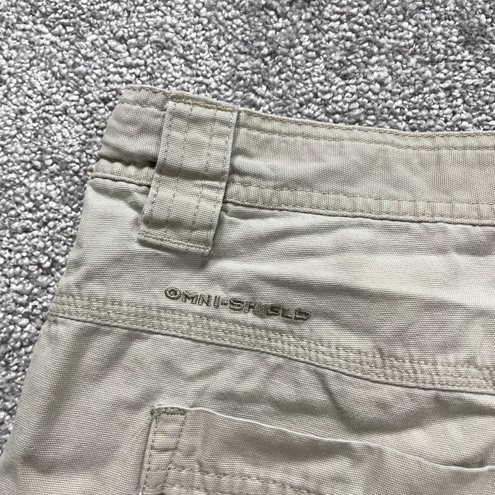 Vintage Columbia Cargo Shorts Mens 38x9 Brown Canvas Pockets Outdoor Casual, Regular Fit, 9 Inseam Size US 38 / EU 54 - 6 Thumbnail