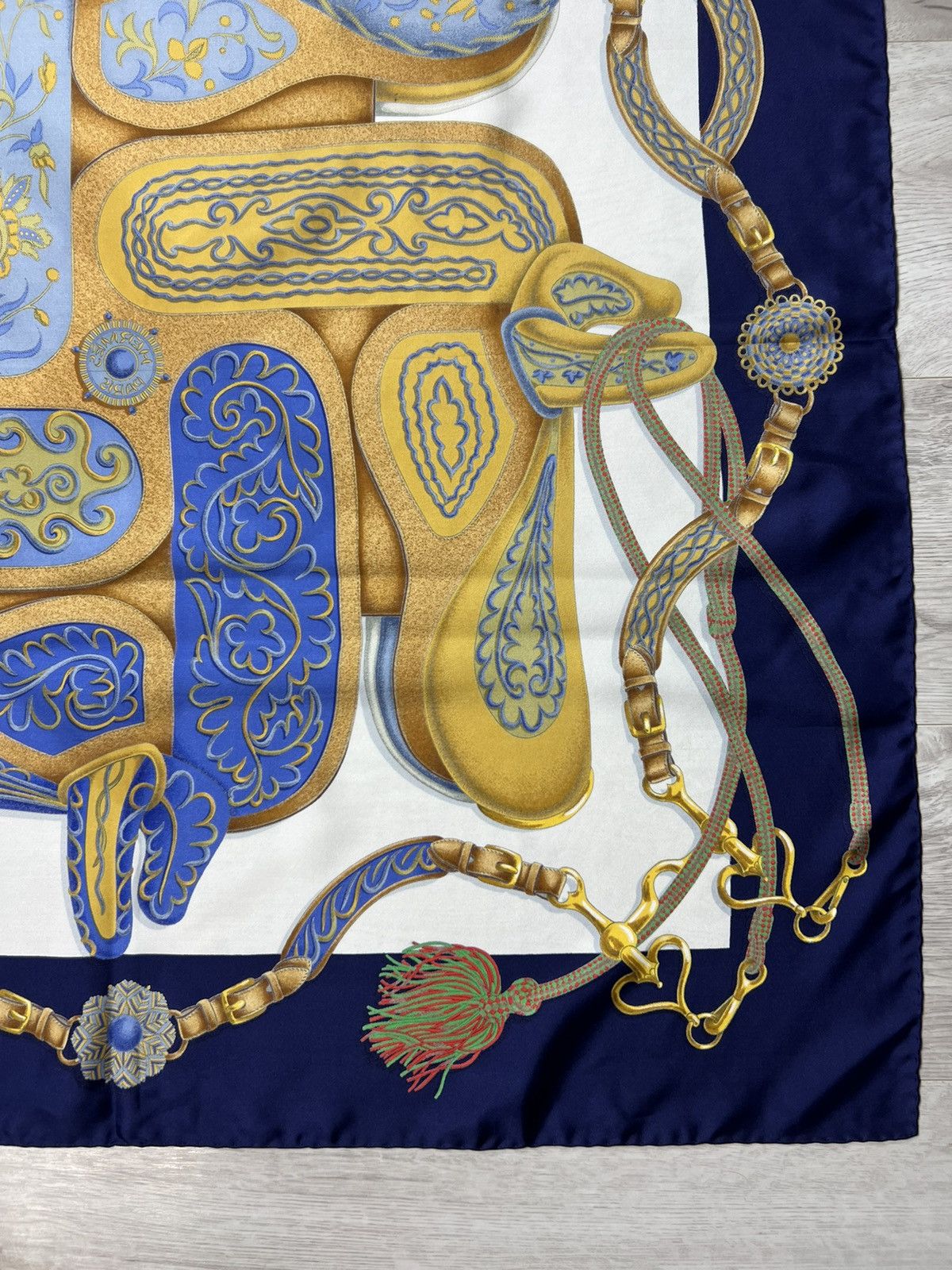 Hermes Vintage Hermes Kare90 Festival By Henri D'origny Silk Scarf Size ONE SIZE - 17 Thumbnail