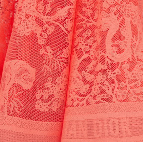 Dior o1w1db10925 441J75 Midi Skirt in Coral Size 26" / US 2 / IT 38 - 3 Thumbnail