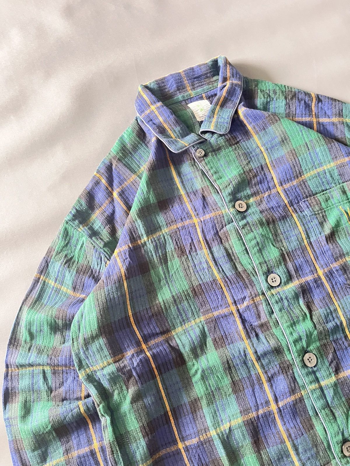 Pierre Balmain Vtg 1990’s Plaid Green Jacket Pierre Balmain Paris Vent Vert Size US XL / EU 56 / 4 - 5 Thumbnail