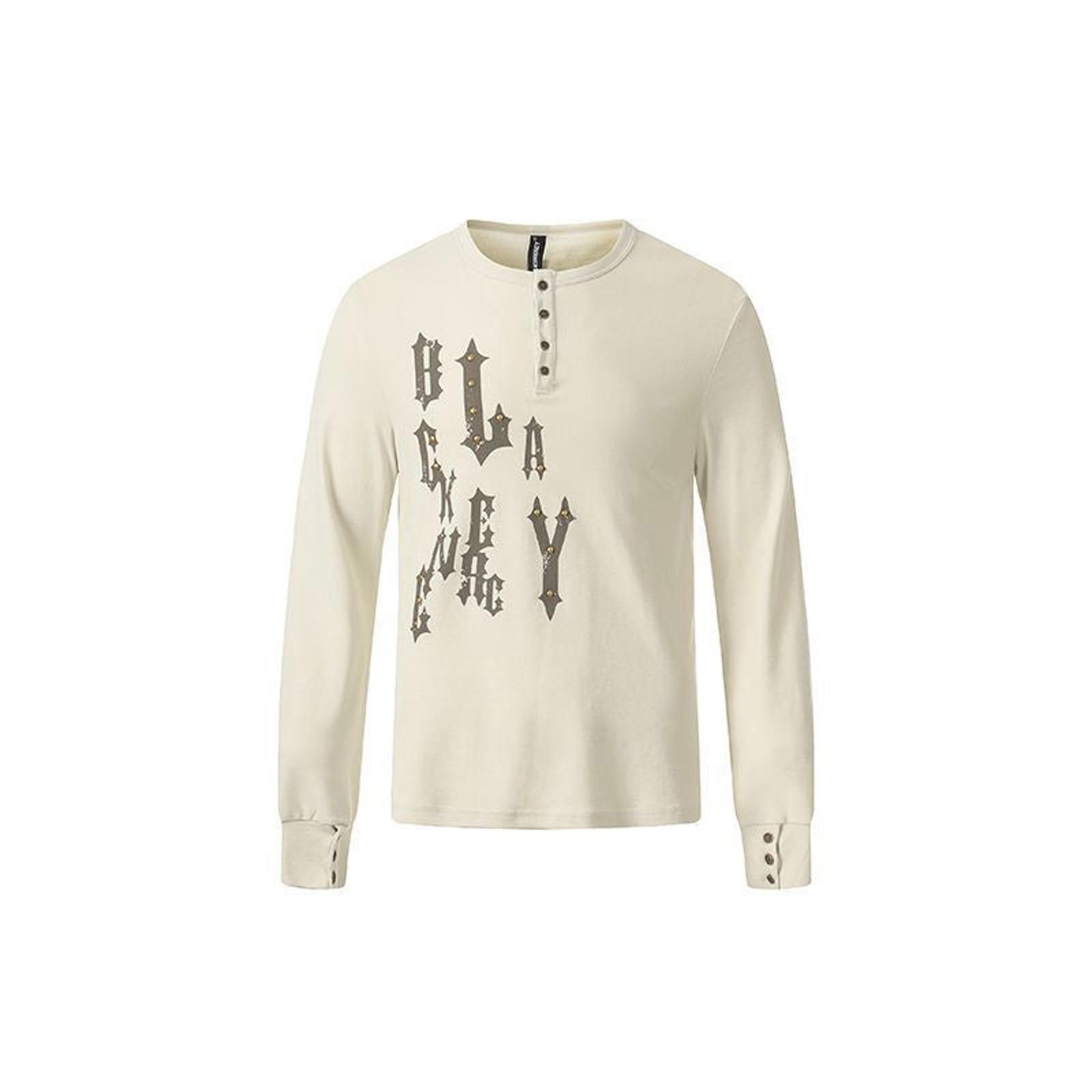 Other Gothic Letter Long-Sleeve Tee | Stud-Button Cuff Size US M / EU 48-50 / 2 - 1 Thumbnail