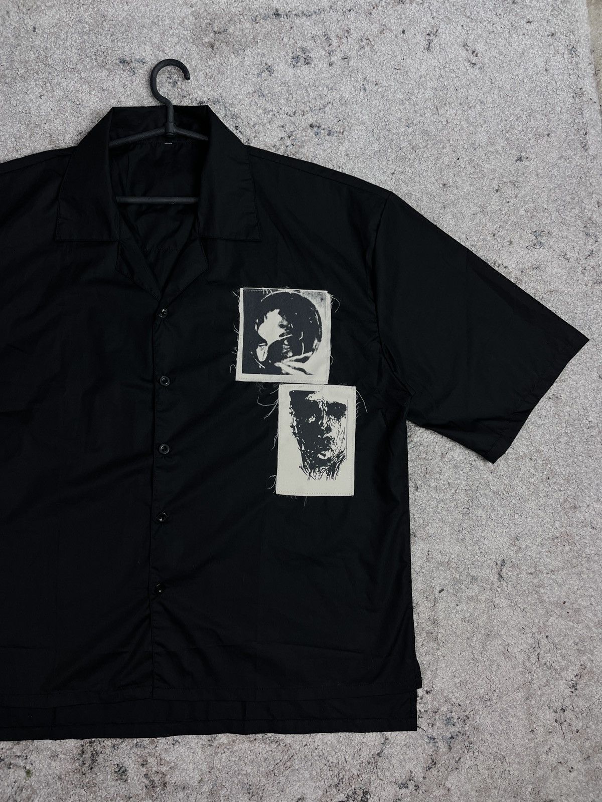 Designer GOTHIC ART DISTRESSED PATCHES SHIRT - LOT 01 Size US XL / EU 56 / 4 - 3 Thumbnail