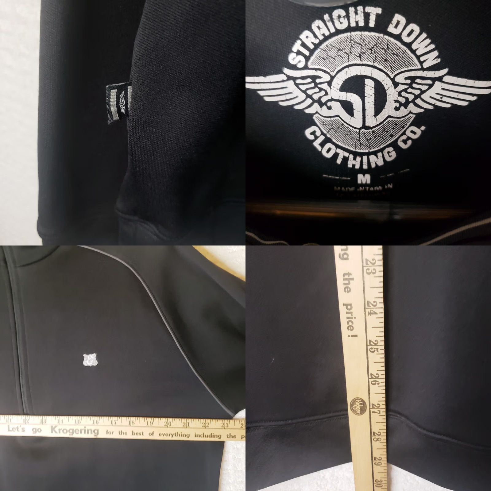 Vintage Straight Down Full-Zip Jacket Mens Size Medium Black 746A 01007909 Size US M / EU 48-50 / 2 - 9 Thumbnail