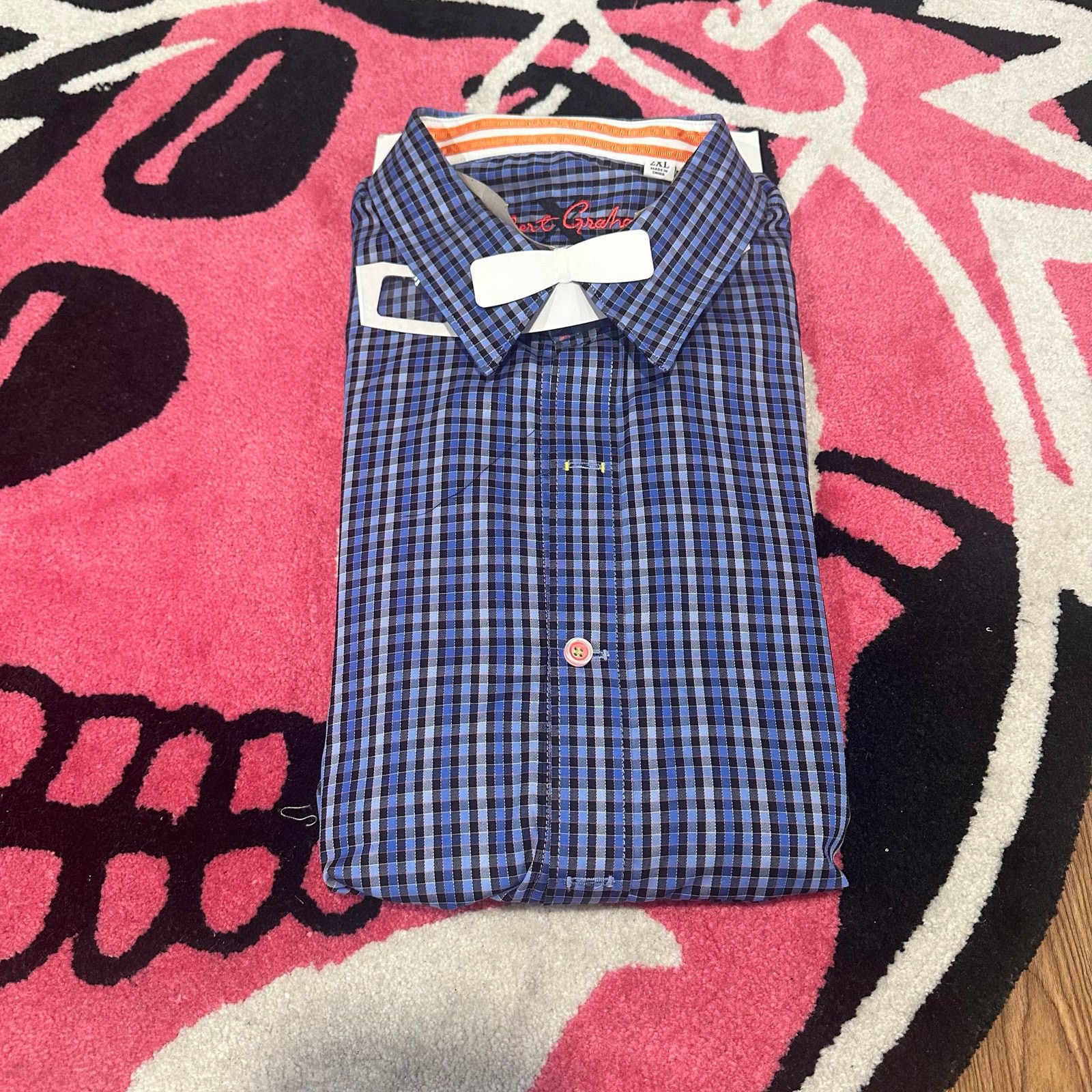 Robert Graham Robert Graham Button-Up Shirt – Blue Striped – Men’s 2XL Size US XXL / EU 58 / 5 - 1 Thumbnail