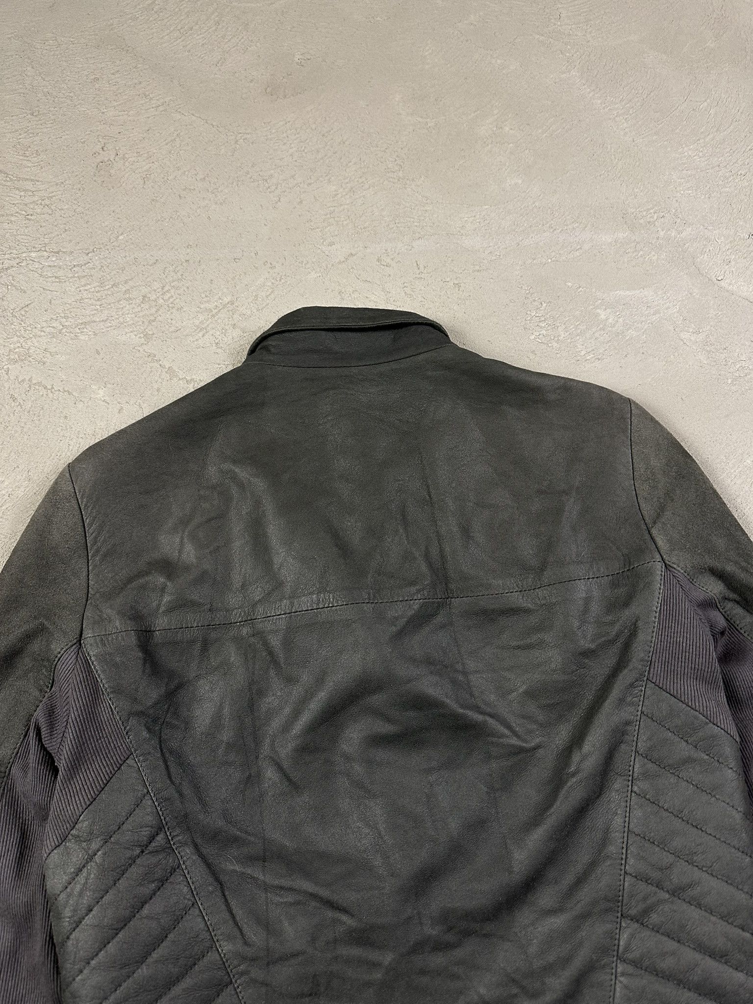 Helmut Lang Helmut Lang Leather Avant Garde Asymetrical Biker Jacket Size S / US 4 / IT 40 - 6 Thumbnail