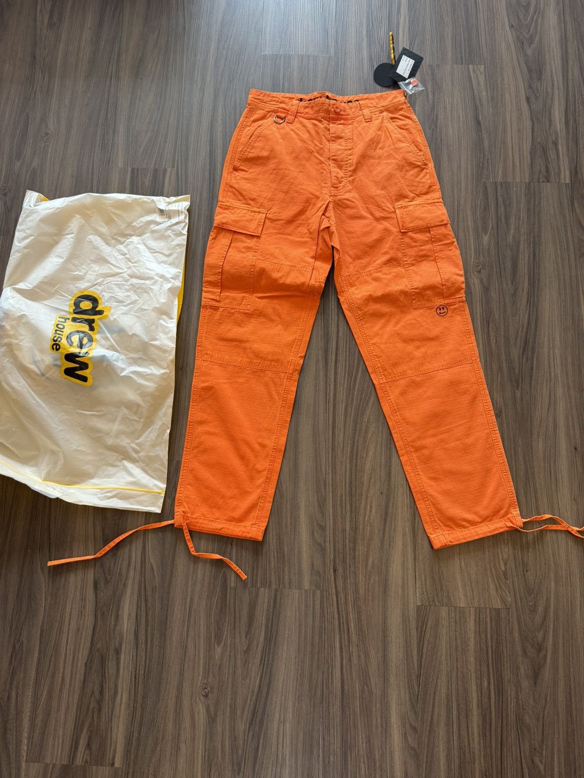 Drew House Drew House Orange Cotton Ripstop Cargo Pants Size 28 NWT Size US 28 / EU 44 - 1 Thumbnail