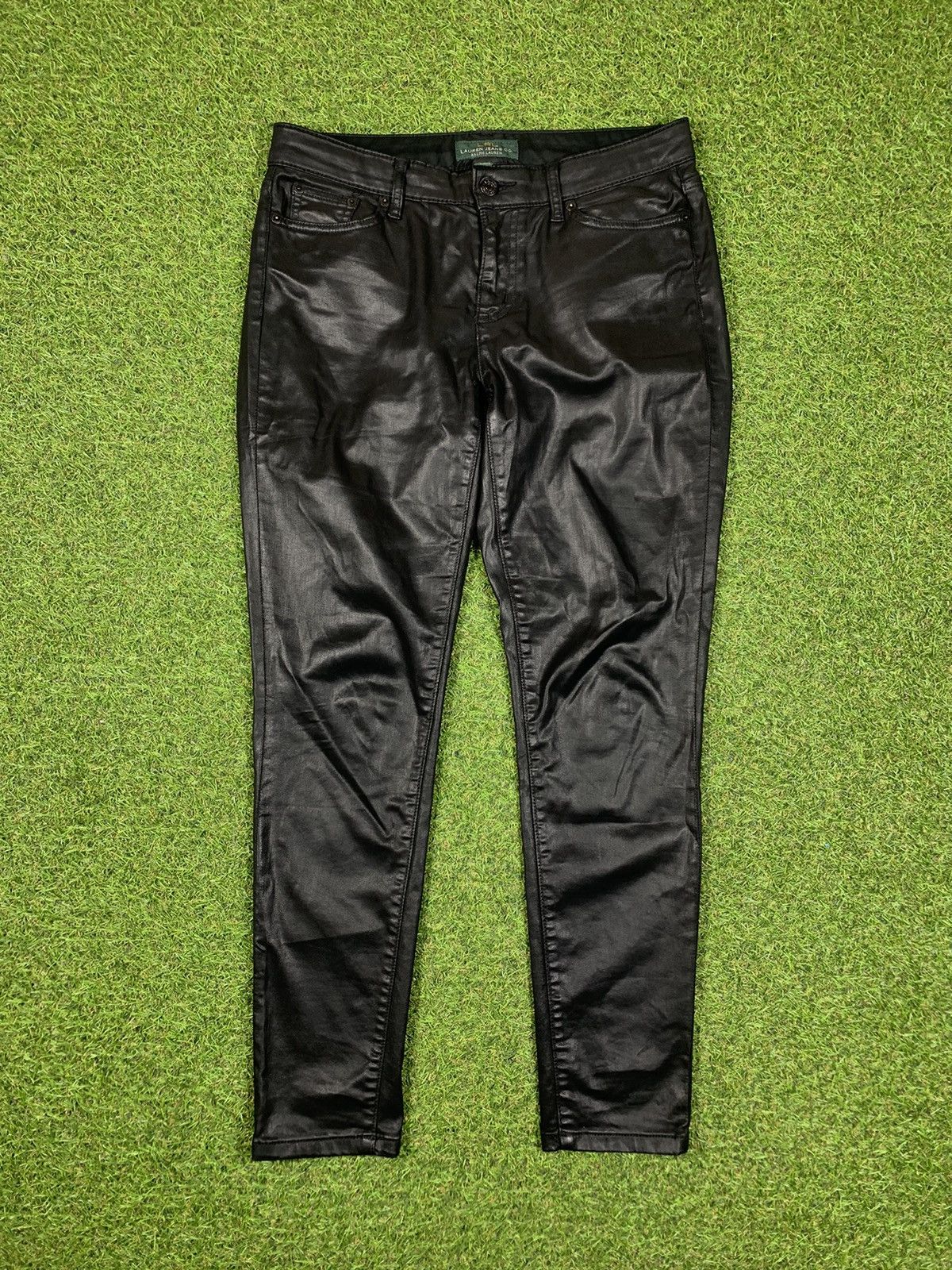 Lauren Ralph Lauren × Vintage Vintage Lauren Ralph Lauren waxed jeans LRL size 8 Size 30" / US 8 / IT 44 - 1 Thumbnail