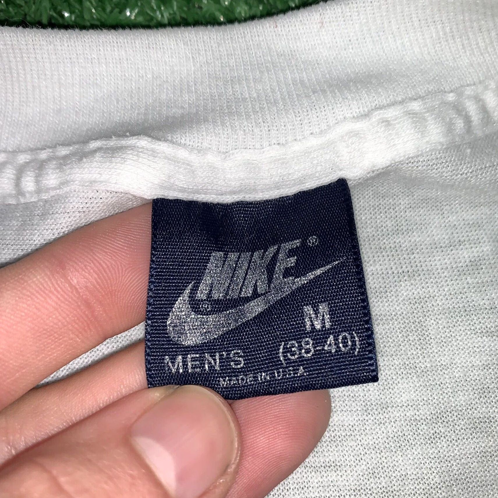 Nike VINTAGE Nike T-Shirt 80s USA Rare Geisha Rap Band White Adult Medium Mens Size US M / EU 48-50 / 2 - 4 Thumbnail