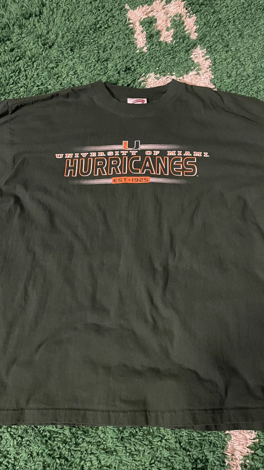 NCAA Miami Hurricanes Cadre Vintage 90s Tee XXL NCAA College Size US XXL / EU 58 / 5 - 2 Thumbnail