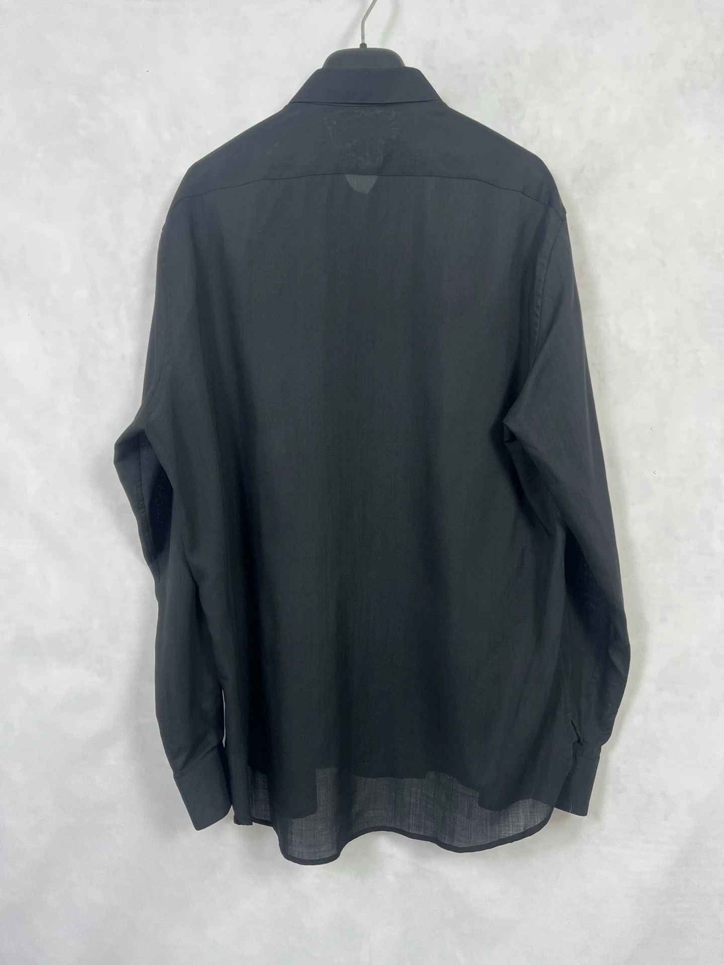 Saint Laurent Paris SLP 19fw Silver Thread Moon Black Shirt 42 Size US XS / EU 42 / 0 - 2 Thumbnail