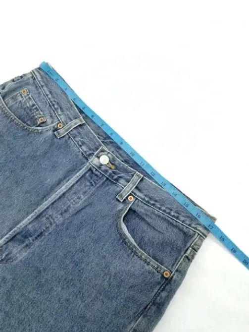 Levi's × Vintage 90s Vintage Levis 501 Jeans Made In USA 34x34 Size US 34 / EU 50 - 5 Thumbnail