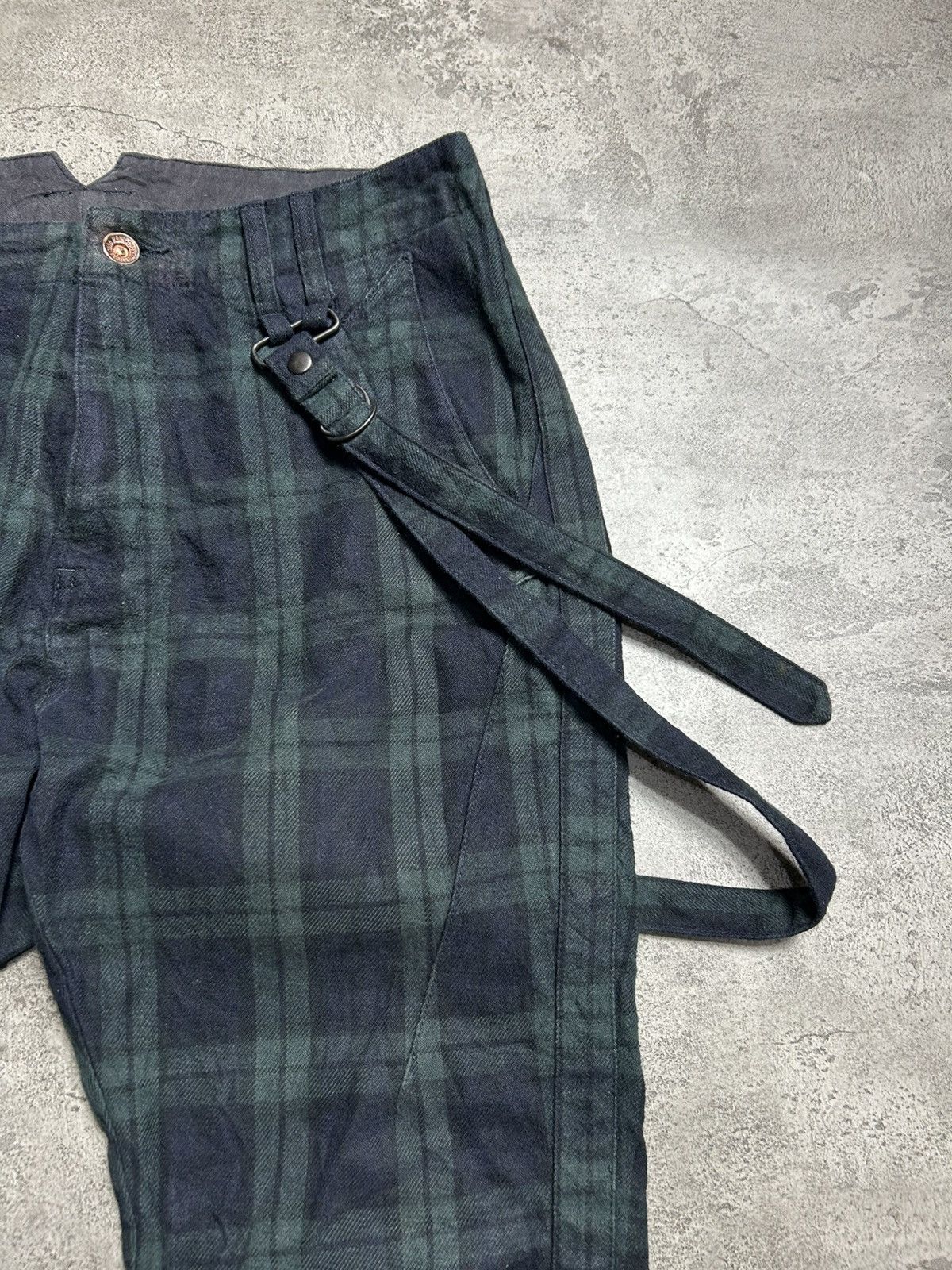 PPFM PPFM Plaid Strap Detail Pants Size 31 Size US 31 - 2 Thumbnail