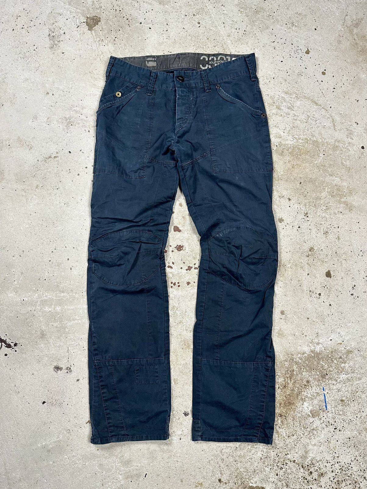 G-Star × Japanese Brand × Vintage Vintage Y2K G Star Raw Fire Elwood Narrow Pants Size US 32 / EU 48 - 2 Thumbnail