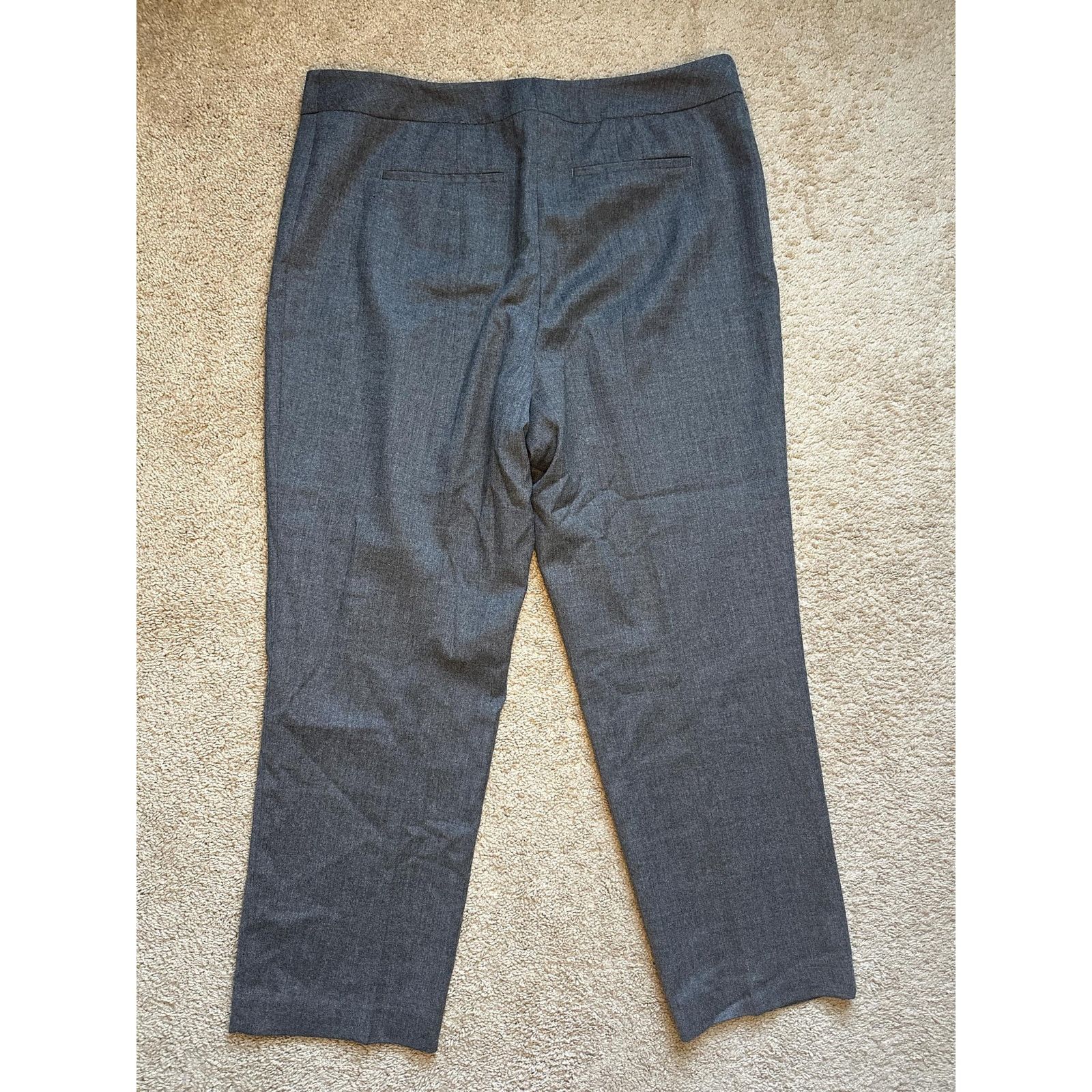 Other Talbots Wool Blend Straight Trouser Pants Gray Women's 18 Size 40" / US 18 - 4 Thumbnail