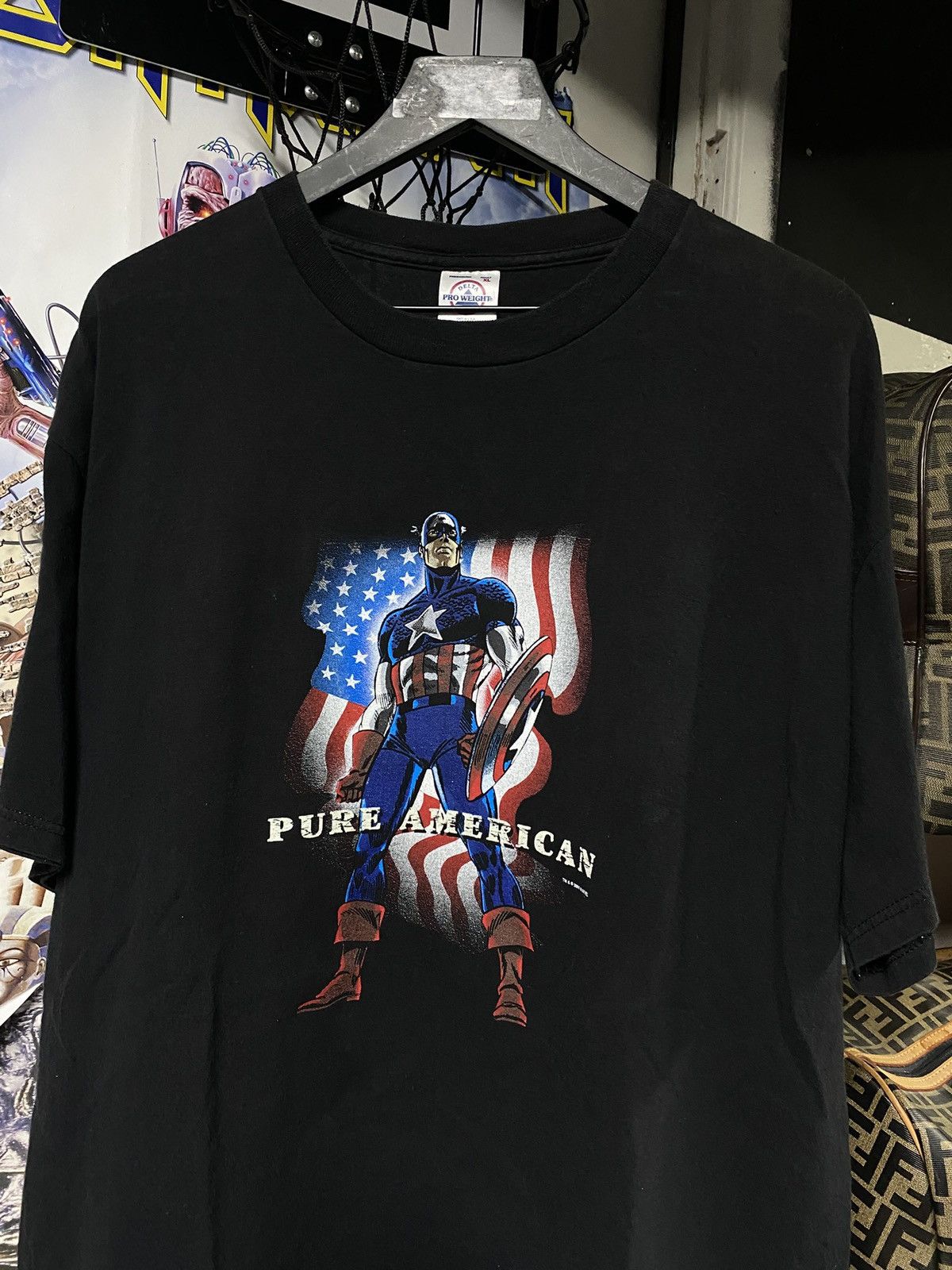 Marvel Comics × Vintage Vintage 1991 Marvel Comics Captain America T-Shirt XLarge Size US XL / EU 56 / 4 - 1 Thumbnail
