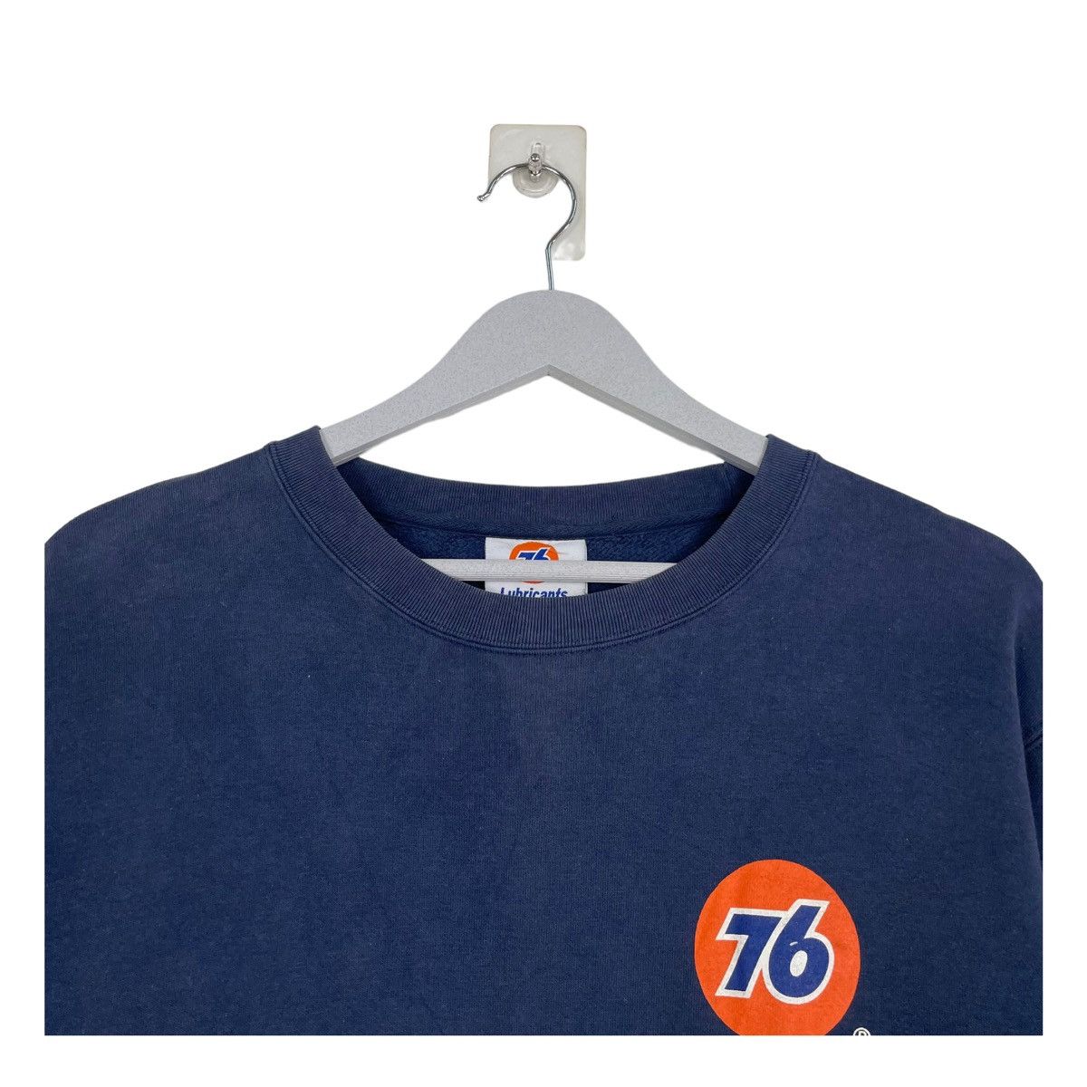 Hein Gericke × Japanese Brand × Kadoya 💥VTG 76 LUBRICANT PERFOMANCE BIG LOGO CREWNECK Size US L / EU 52-54 / 3 - 5 Thumbnail
