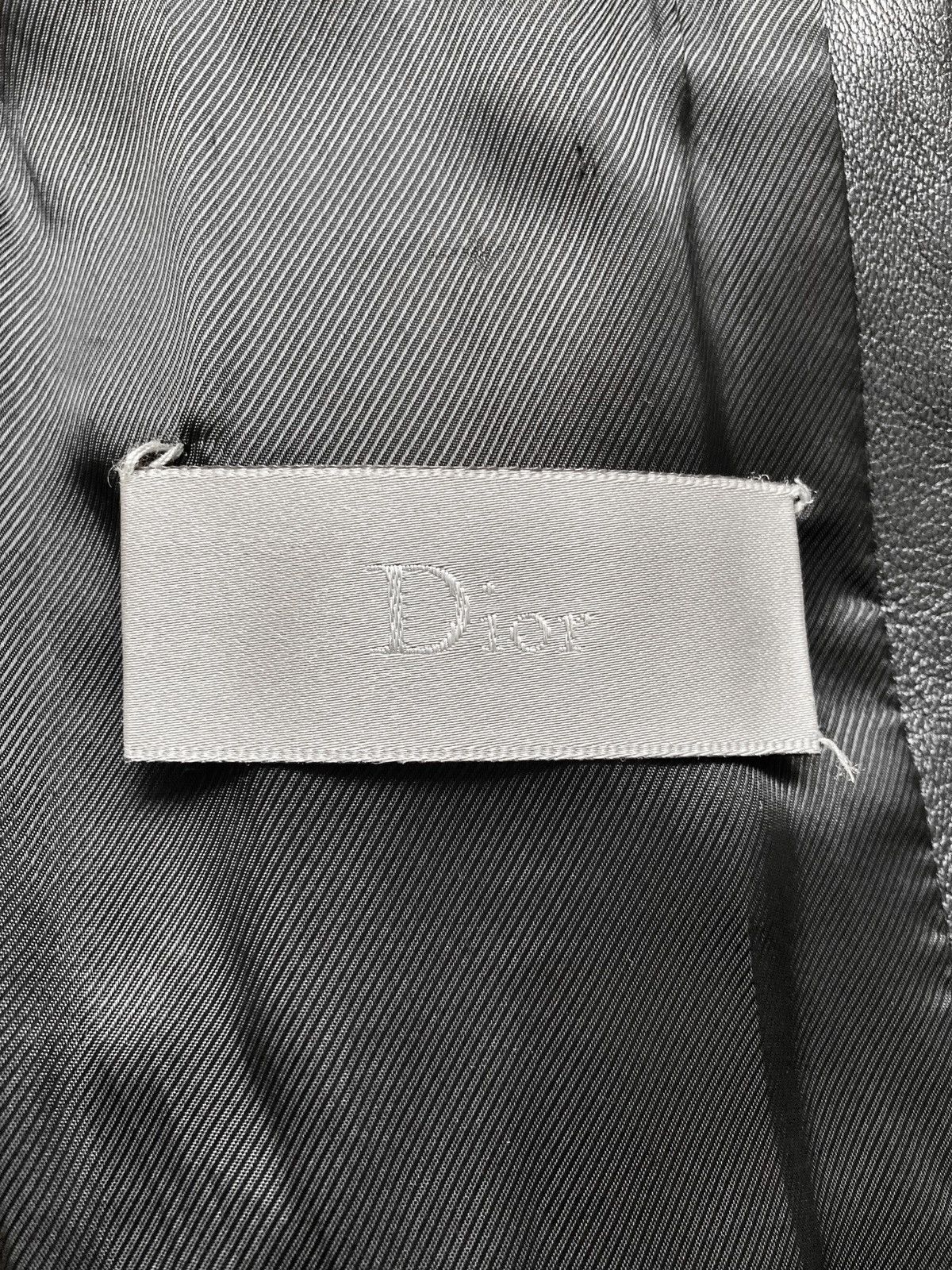 Dior × Hedi Slimane S/S 2004 “Strip” Leather Biker Jacket Size US M / EU 48-50 / 2 - 21 Thumbnail