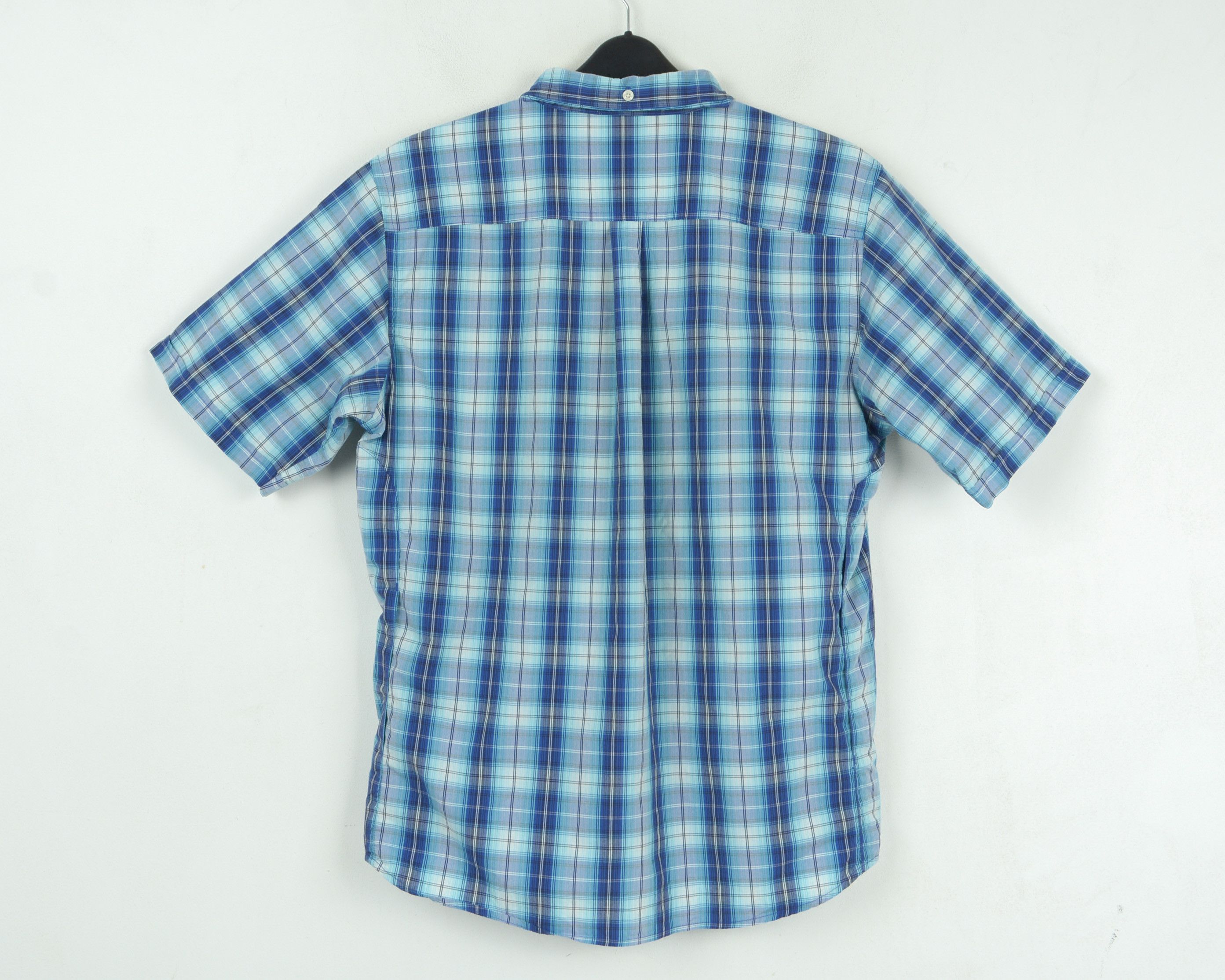 Peak Performance Mens XL Casual Shirt Checked Blue Tartan Short Sleeved Top Size US XL / EU 56 / 4 - 7 Thumbnail