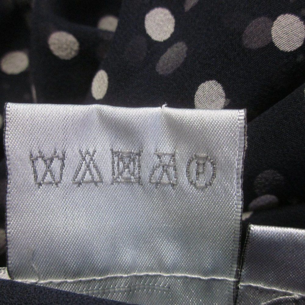 Good Worth & Co. Worth Y2K Blue Silk Tiered Polka Dot A-Line Skirt Size 2 Size 26" / US 2 / IT 38 - 6 Thumbnail