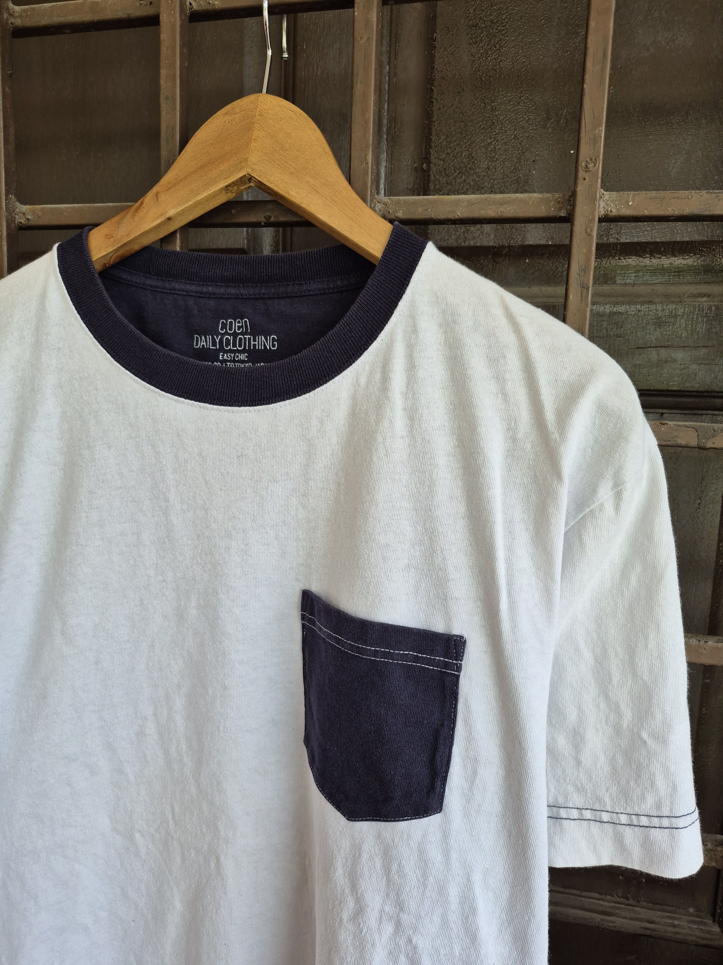 Japanese Brand 🔥Japanese Brand Coen Easy Chic Pocket Tee Size US XL / EU 56 / 4 - 2 Thumbnail
