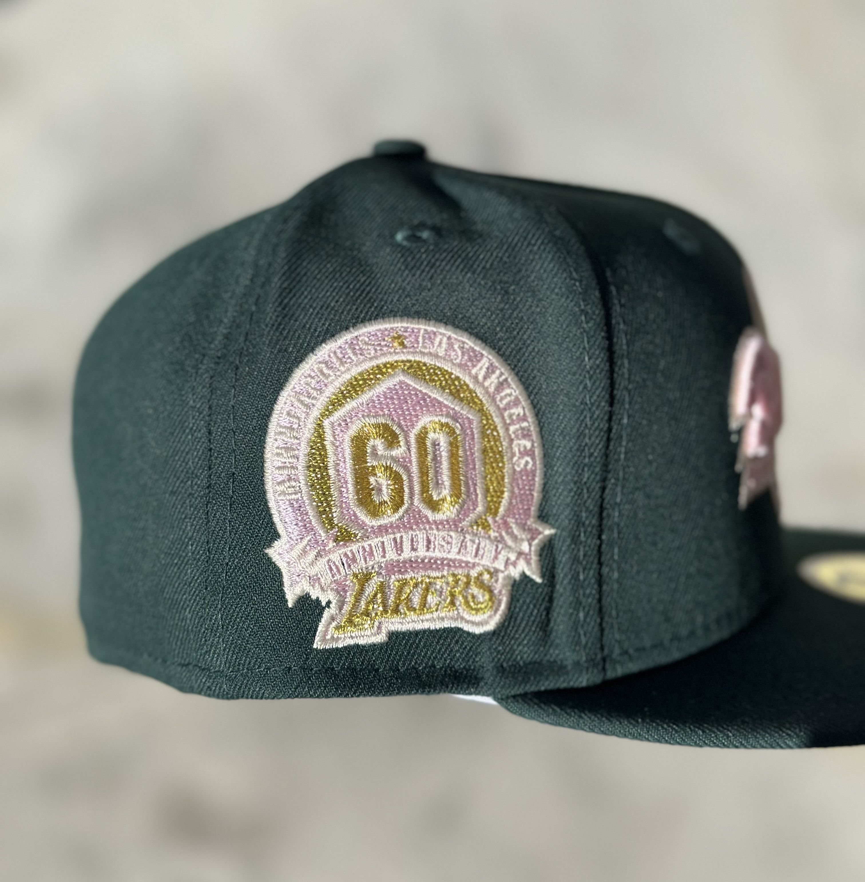 Hat Club 7 1/8 LA Lakers 60th Anniversary Fitted Size ONE SIZE - 2 Thumbnail