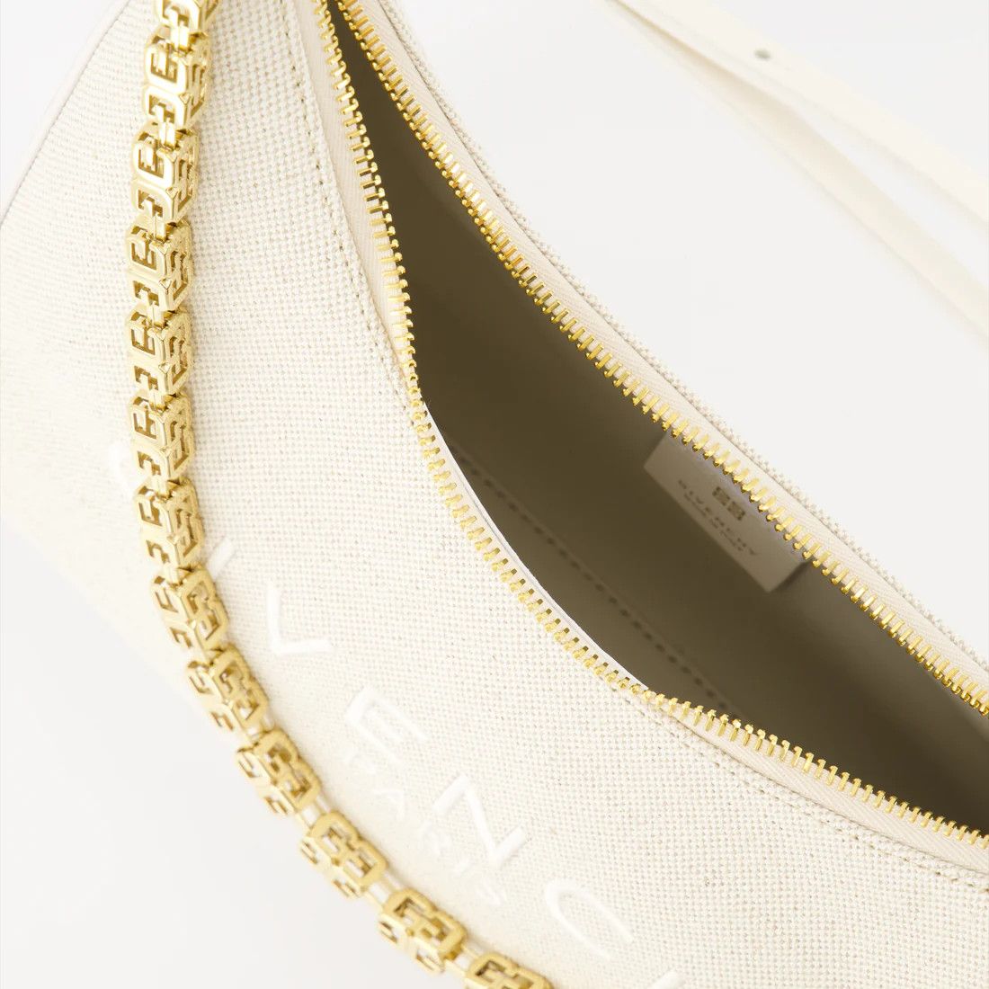 Givenchy o1srvl11e0225 Size: OS / Moon Cut Out Bag in Light Beige Size ONE SIZE - 4 Thumbnail
