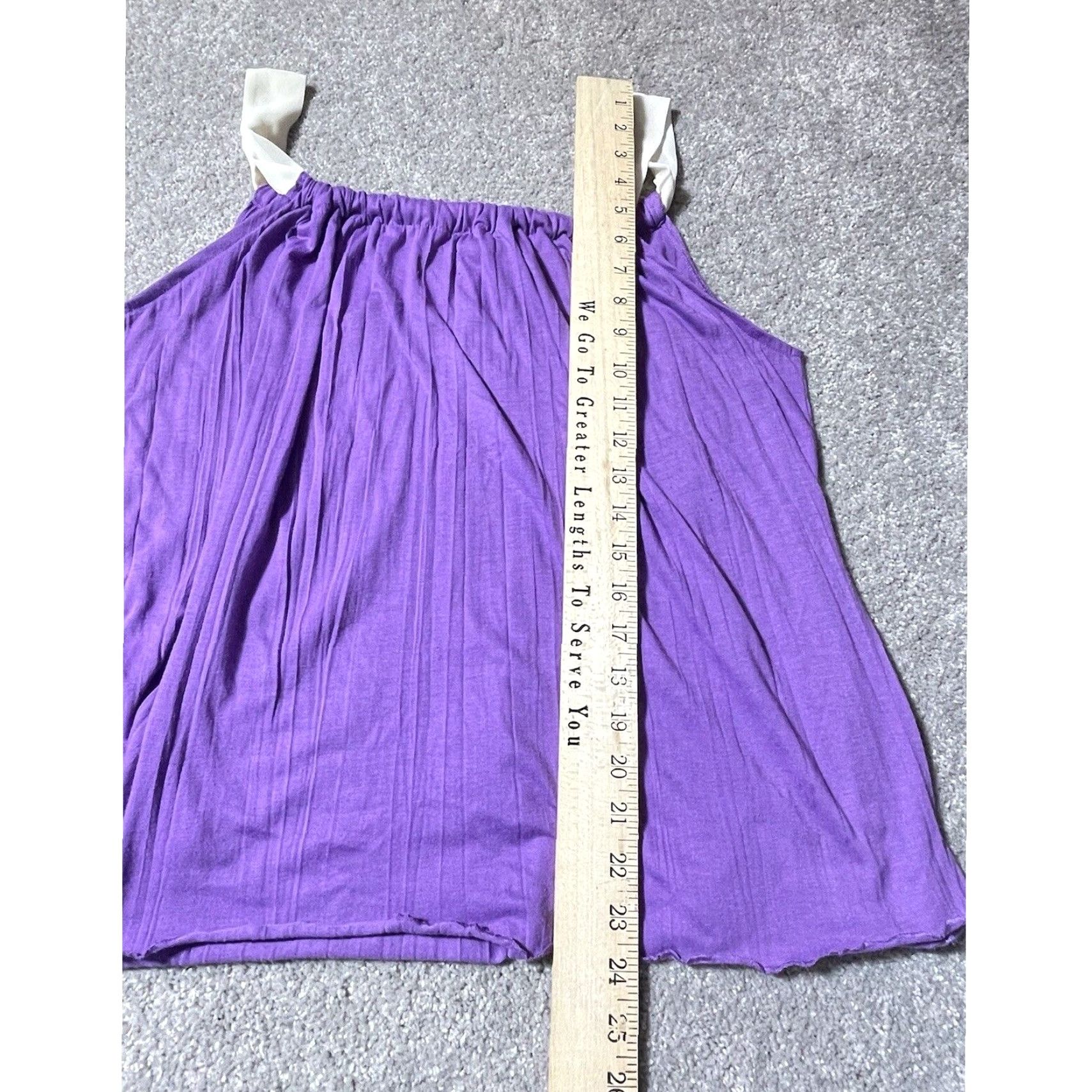 Vintage Jaclyn Smith Tank Top XL Women's Pullover Sleeveless Solid Purple 90s Y2K Boho Chic Flowy Festival Hippie Vacation Size XL / US 12-14 / IT 48-50 - 7 Thumbnail