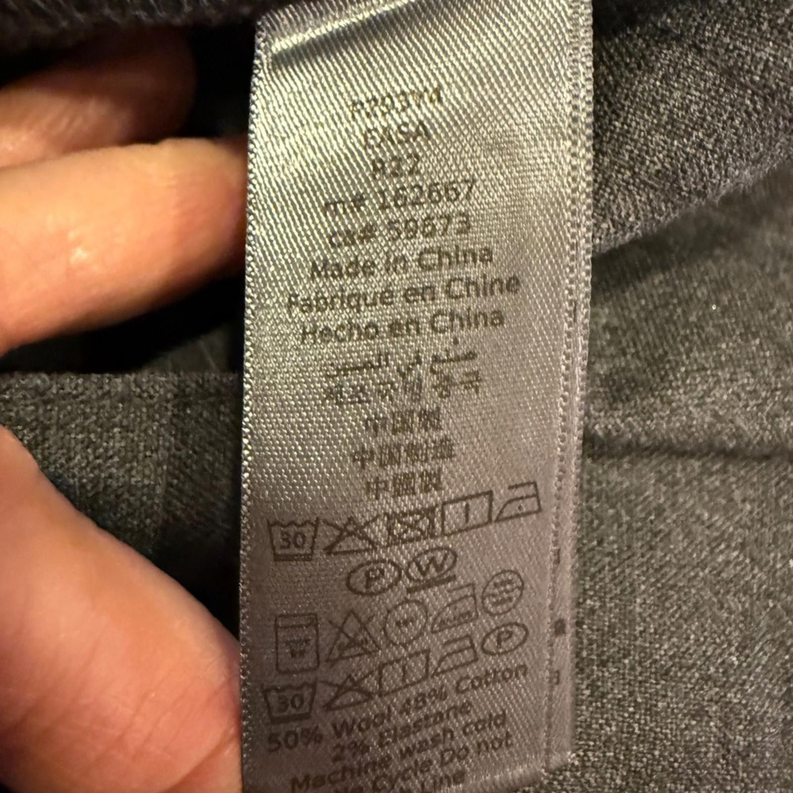 John Varvatos John Varvatos Men’s Gray Wool Cotton Blend Trousers Sz 28 Size US 28 / EU 44 - 9 Thumbnail