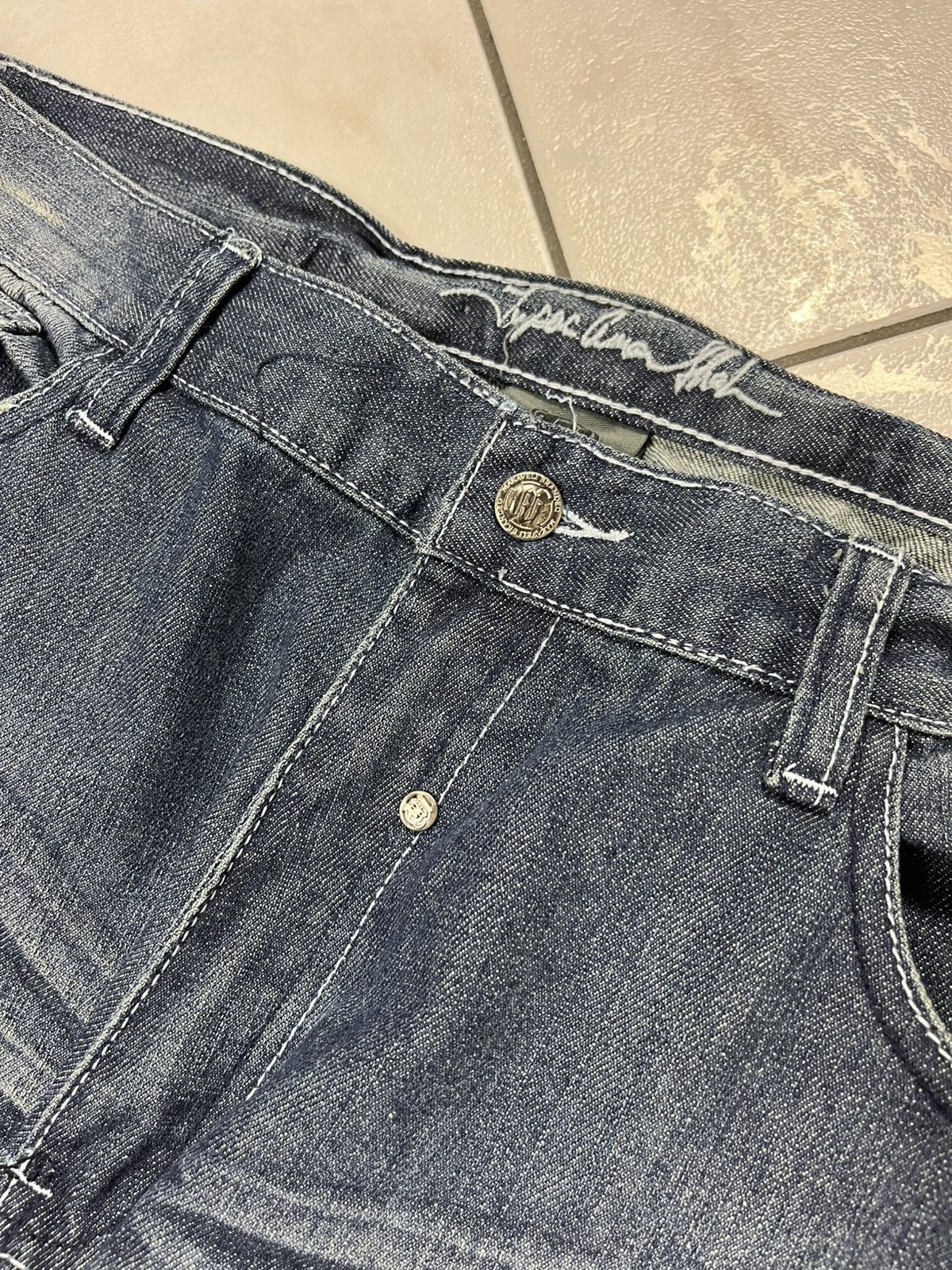 Makaveli × Vintage Vintage Makaveli Tupac 2pac baggy y2k distressed denim jeans Size US 38 / EU 54 - 12 Thumbnail