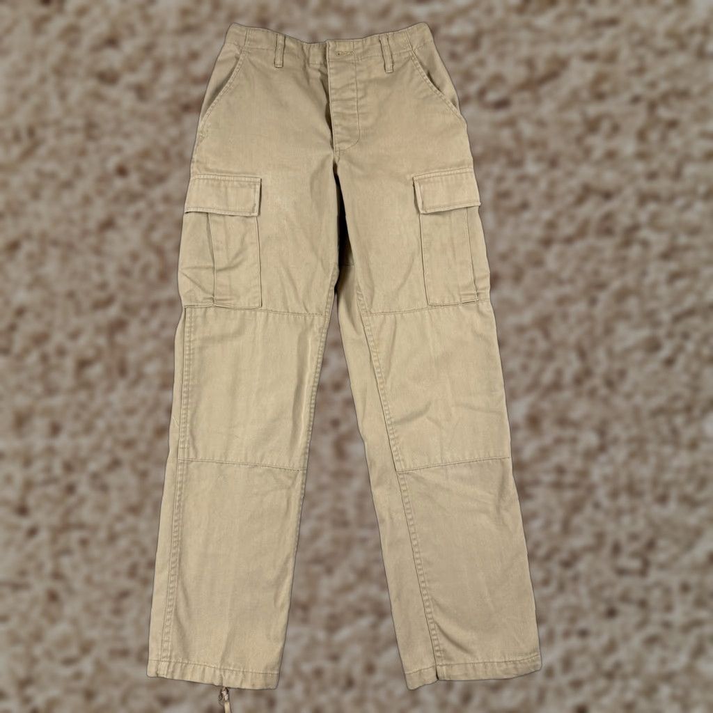 Vintage Propper Pants Adult XS Beige Cargo Trouser Combat Cotton Adjustable Size US 27 - 1 Thumbnail