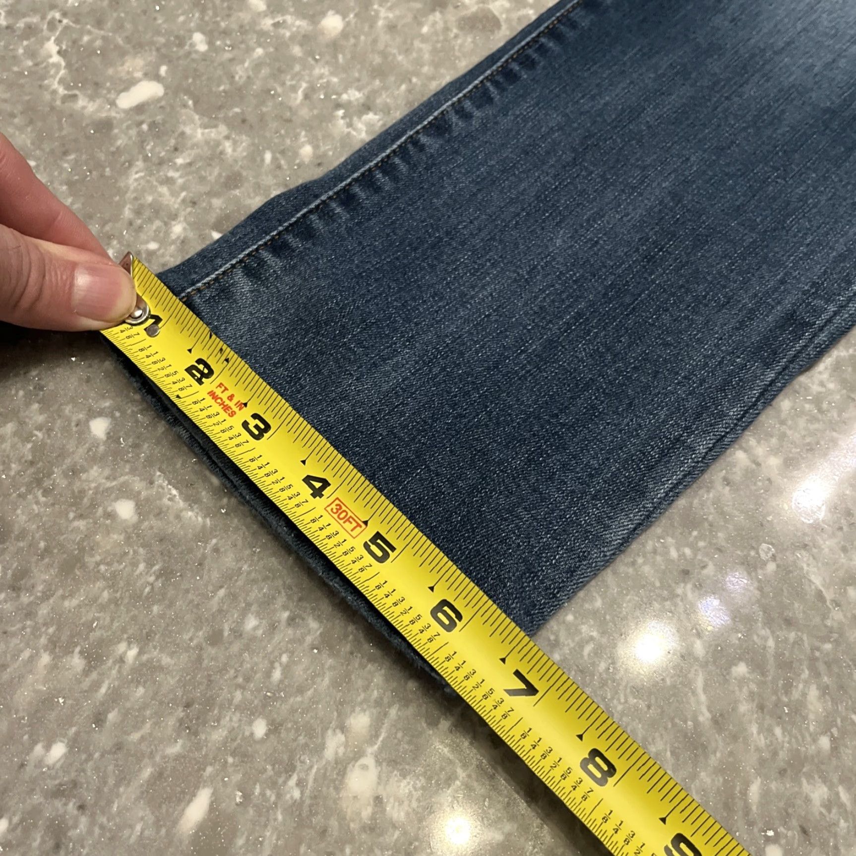 Denime Judy Blue Jeans Women's 9/29 Boyfriend Fit Denim 31x30 Blue Regular 5-Pocket Stretch Slimming Size 30" / US 8 / IT 44 - 7 Thumbnail