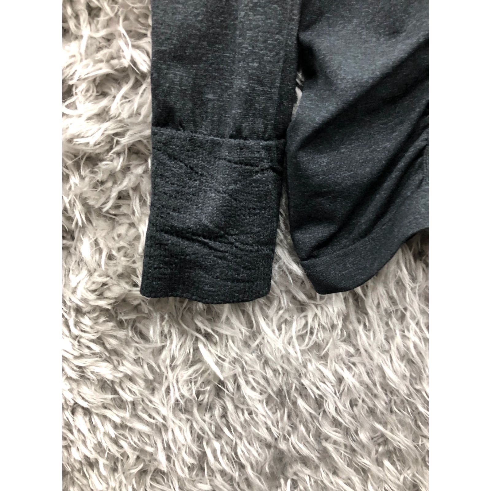 Athleta Athleta 1/4 Zip Mock Neck Scrunched Side Black Pullover Women's Size Small S Size S / US 4 / IT 40 - 2 Thumbnail