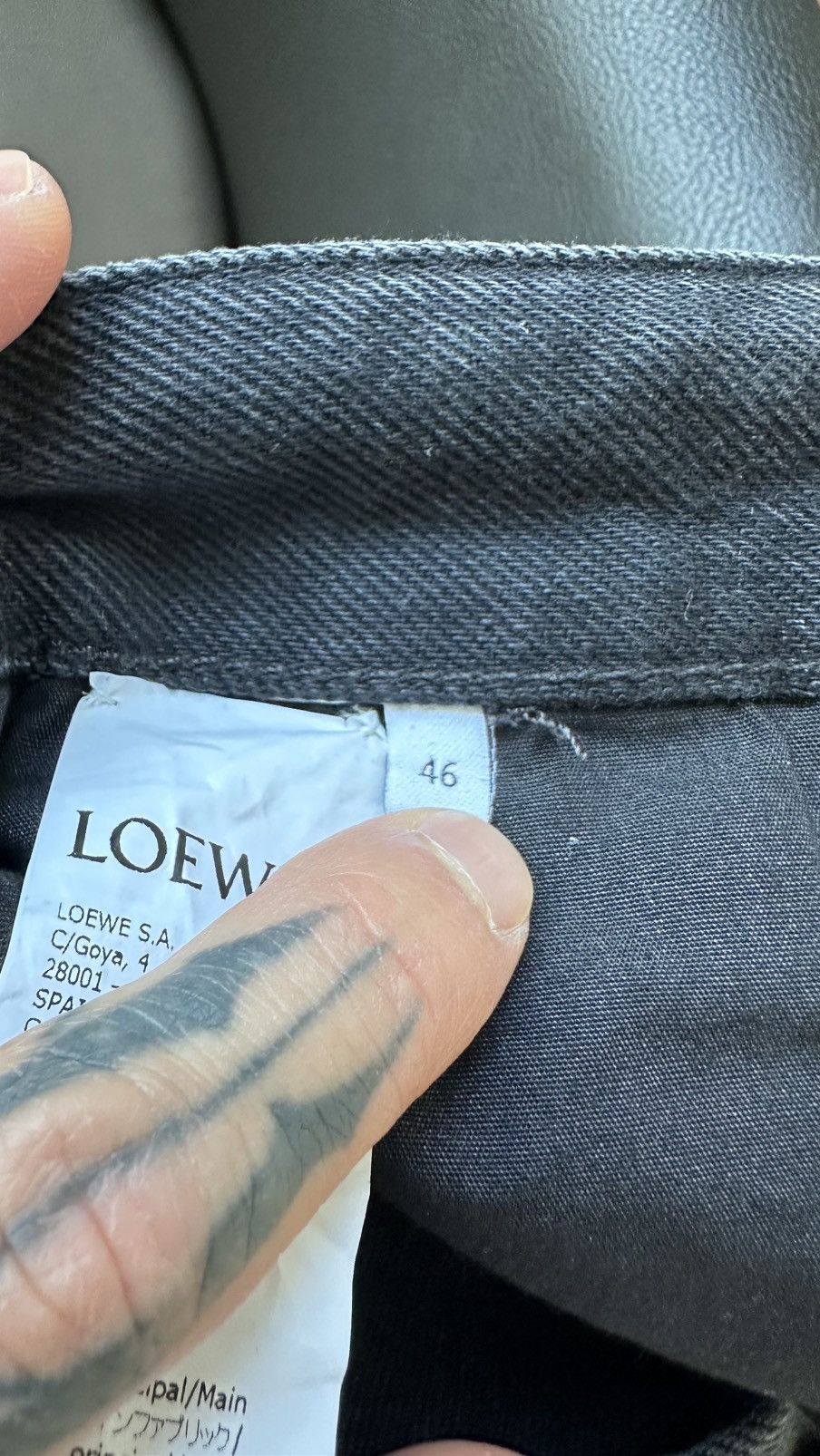Loewe Loewe Anagram Baggy Denim Size US 30 / EU 46 - 19 Thumbnail