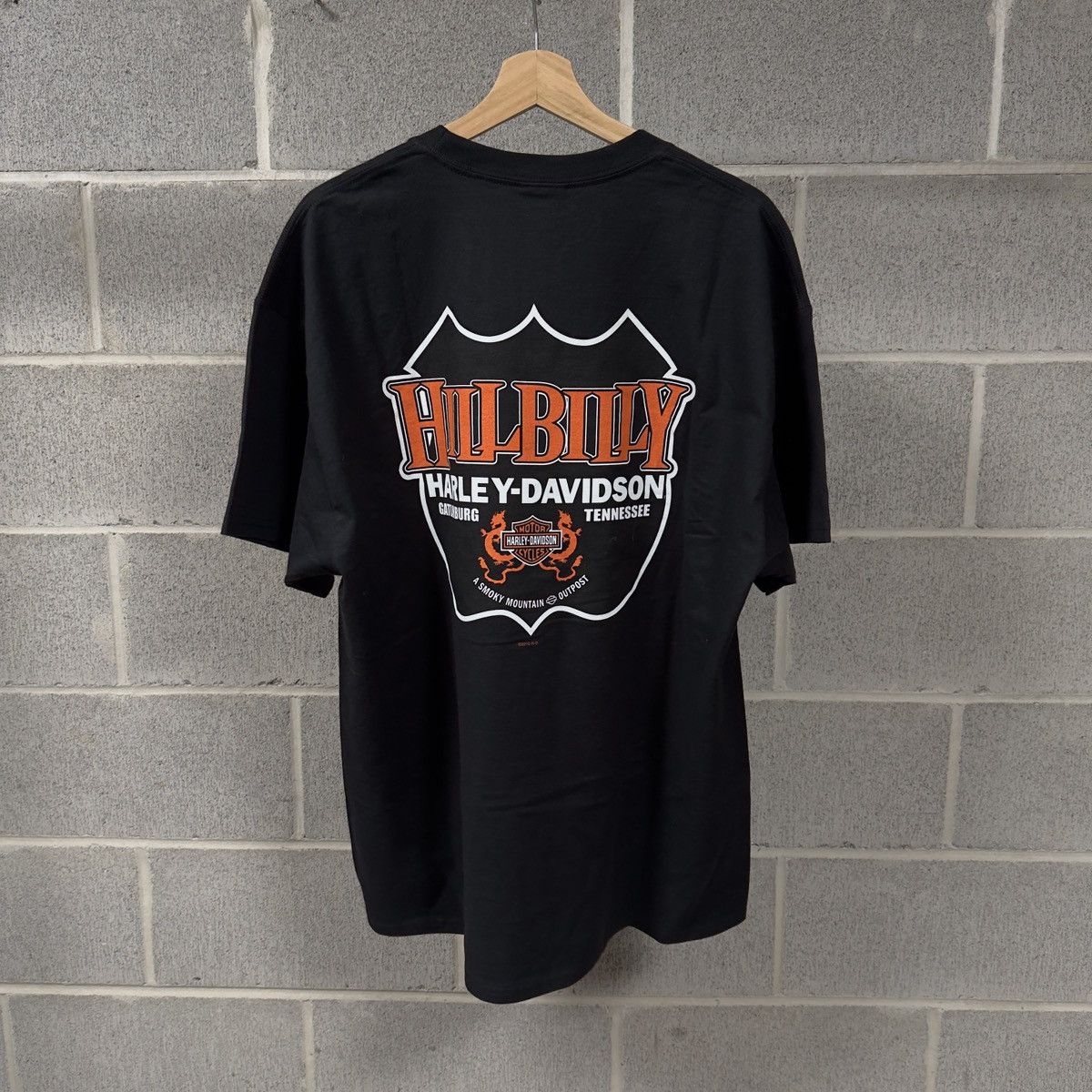 Harley Davidson Vintage Harley Davidson Big Logo Shirt Biker WCC Size US XL / EU 56 / 4 - 2 Thumbnail