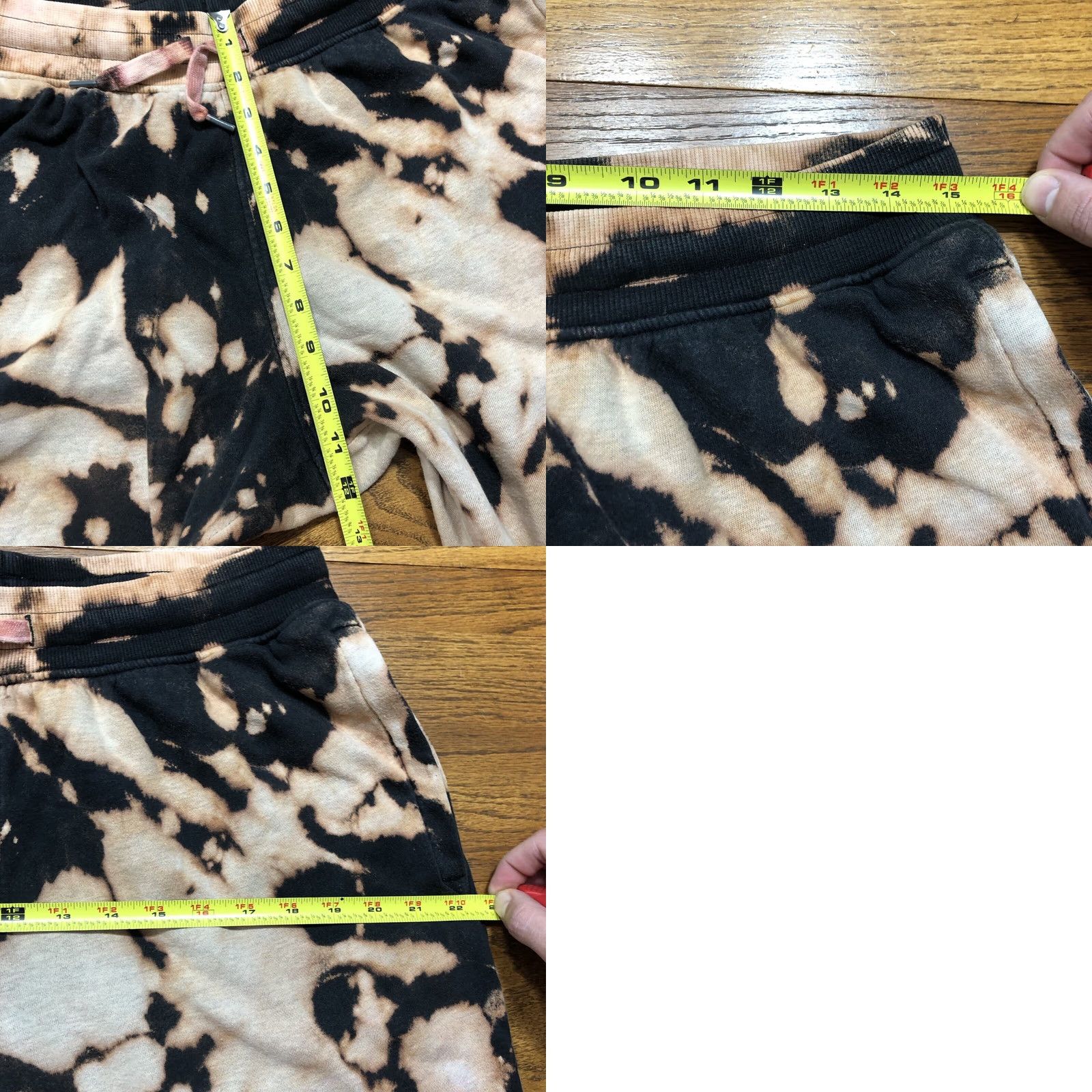 Under Armour Under Armour Sweatpants Athletic Mens L Black Tie Dye Cotton Blend Fleece Drawstring Waist 30in Inseam 30in Size US 33 - 8 Thumbnail