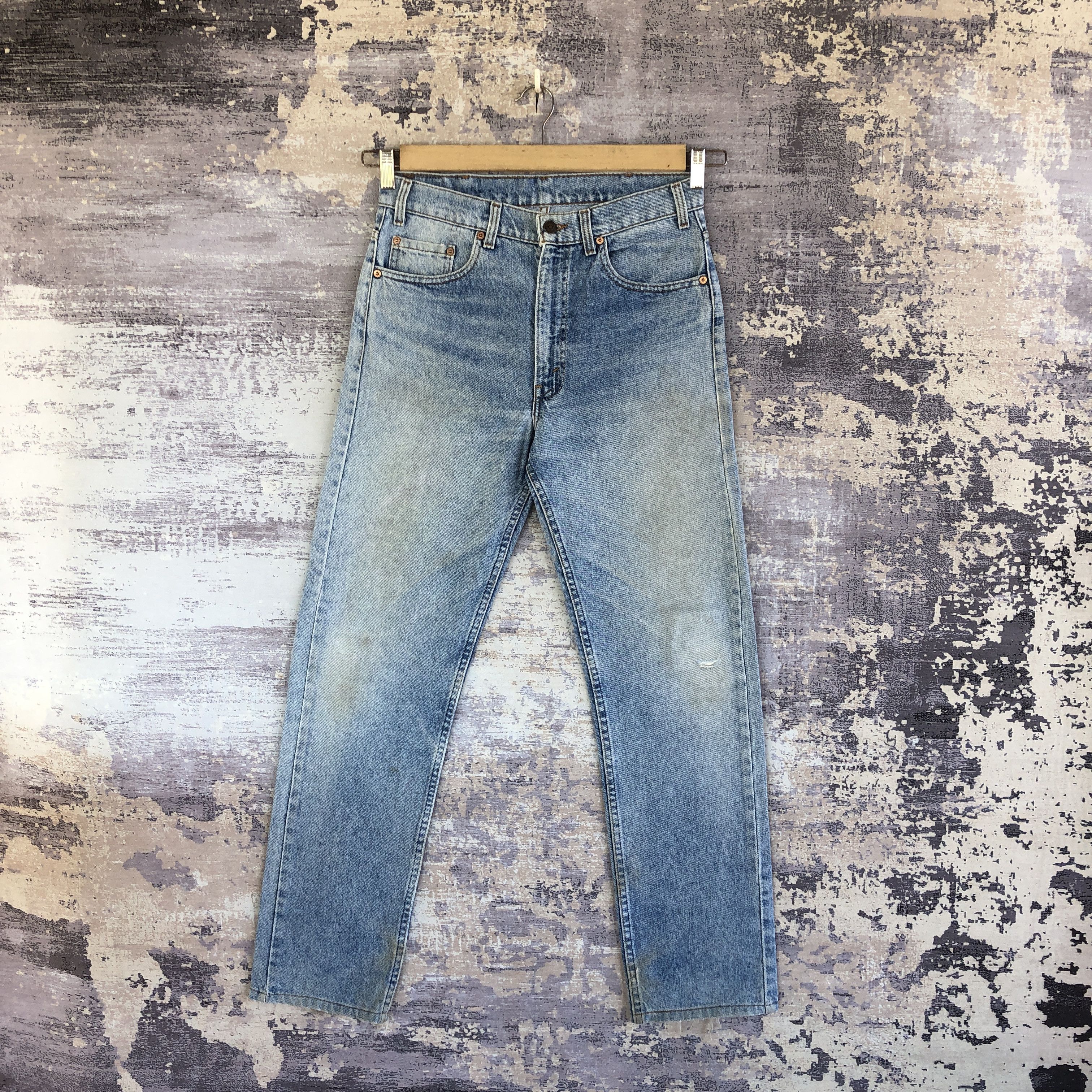 Vintage Levis 505 Faded Jeans Rusty Levi's Stone Wash Denim