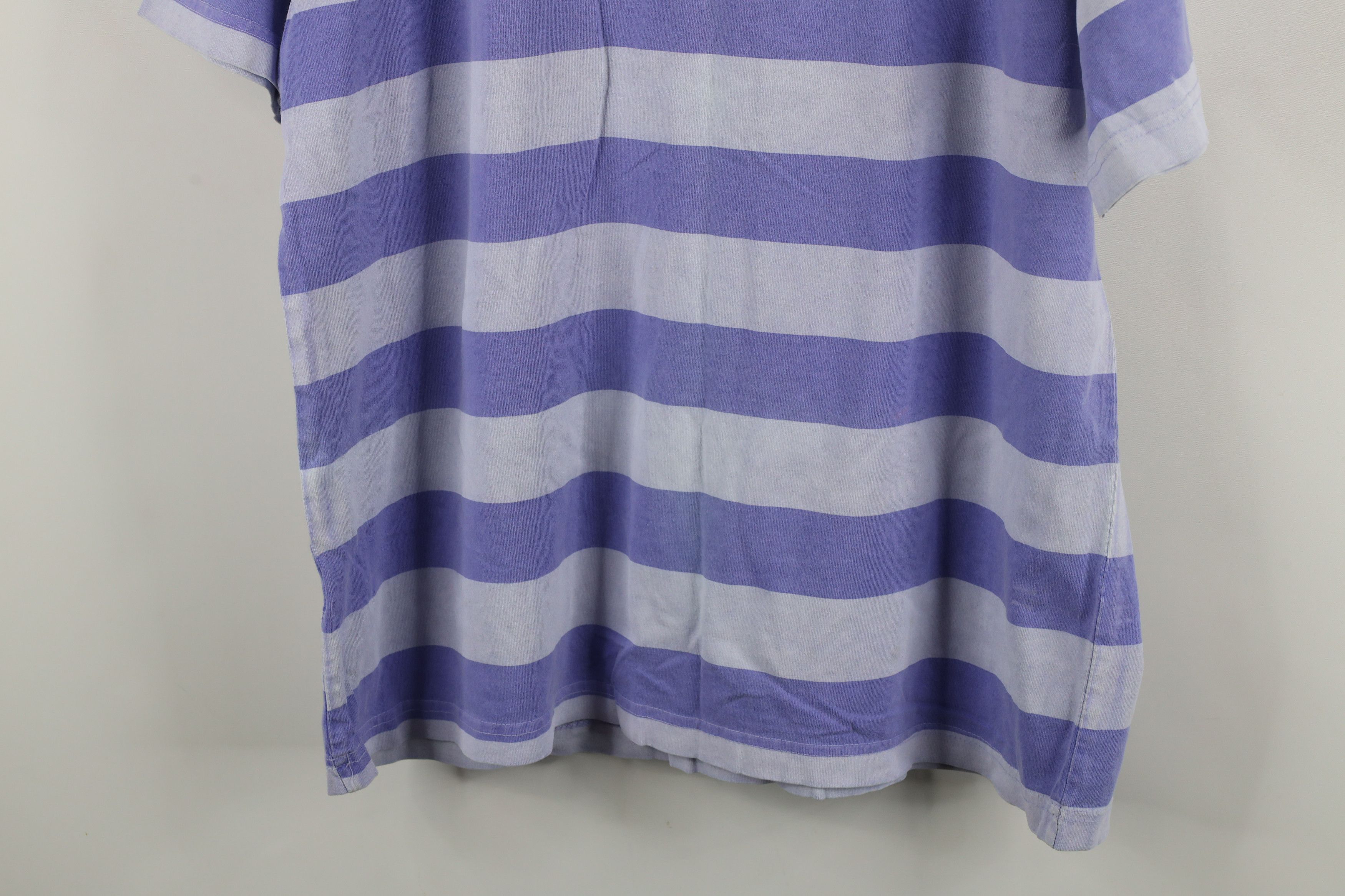 Vintage Vintage 90s Streetwear Baggy Striped T-Shirt Cotton USA Size US M / EU 48-50 / 2 - 10 Thumbnail