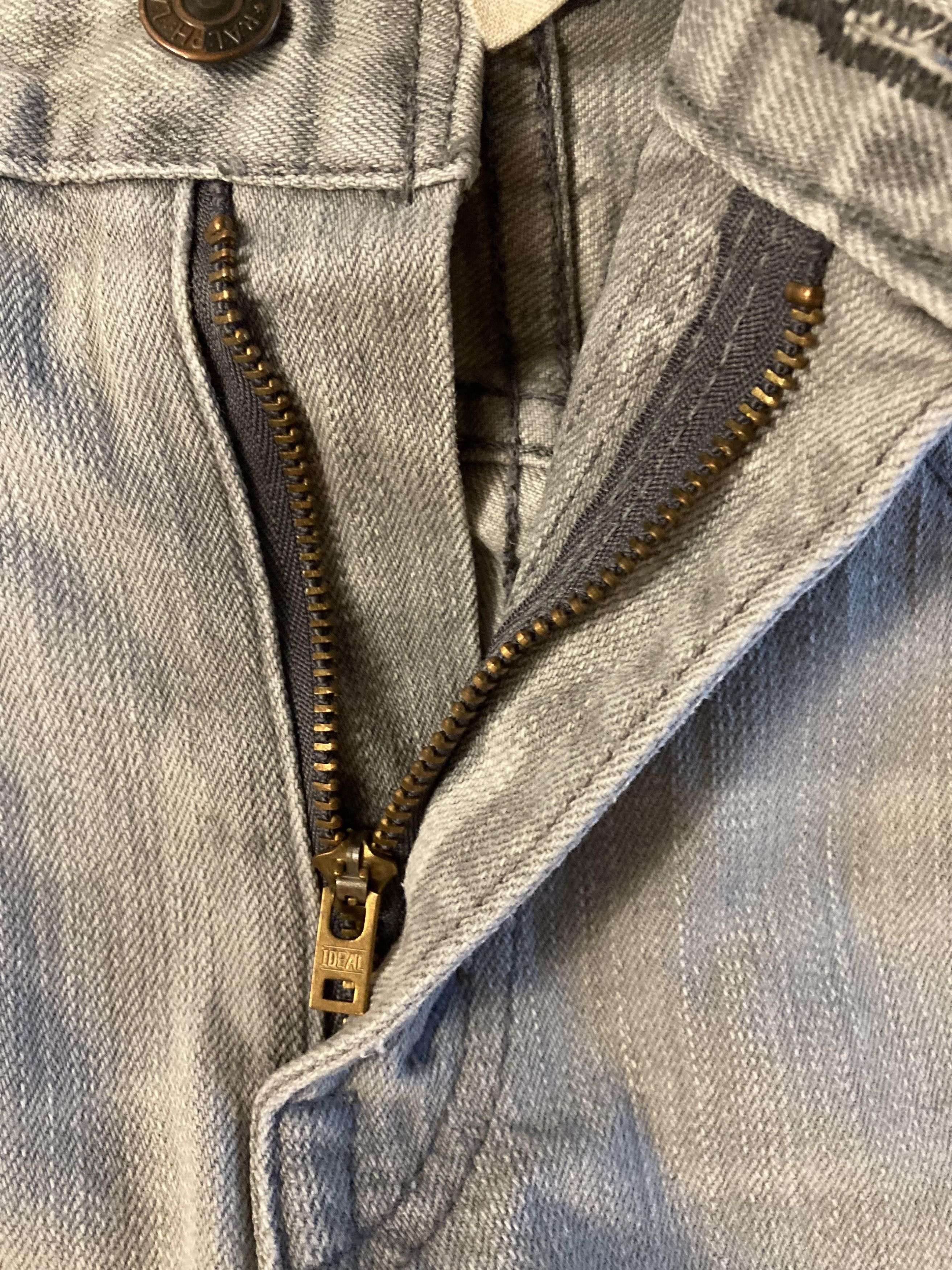 RRL Ralph Lauren RRL Stretch High Skinny Distressed Grey Jean Made in USA Size 30" / US 8 / IT 44 - 5 Thumbnail
