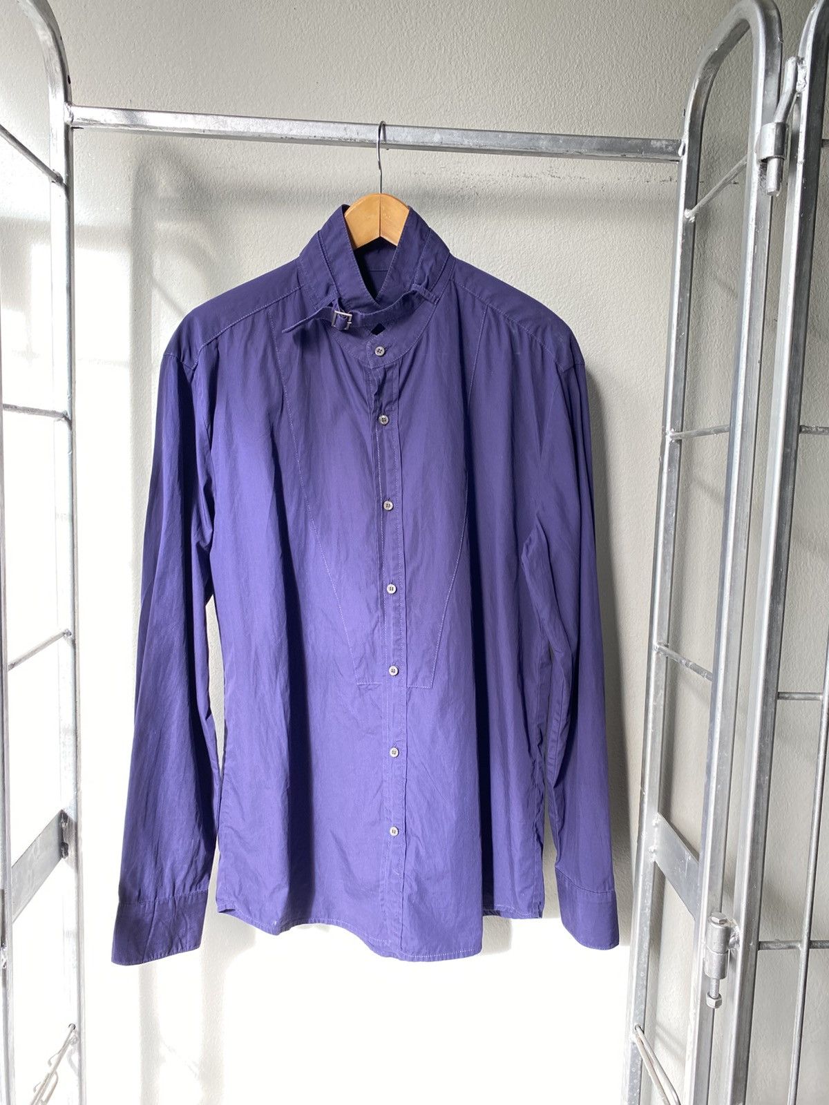 Solid Homme × Wooyoungmi SOLID HOMME Blue Long-Sleeve Shirt Size US M / EU 48-50 / 2 - 16 Thumbnail