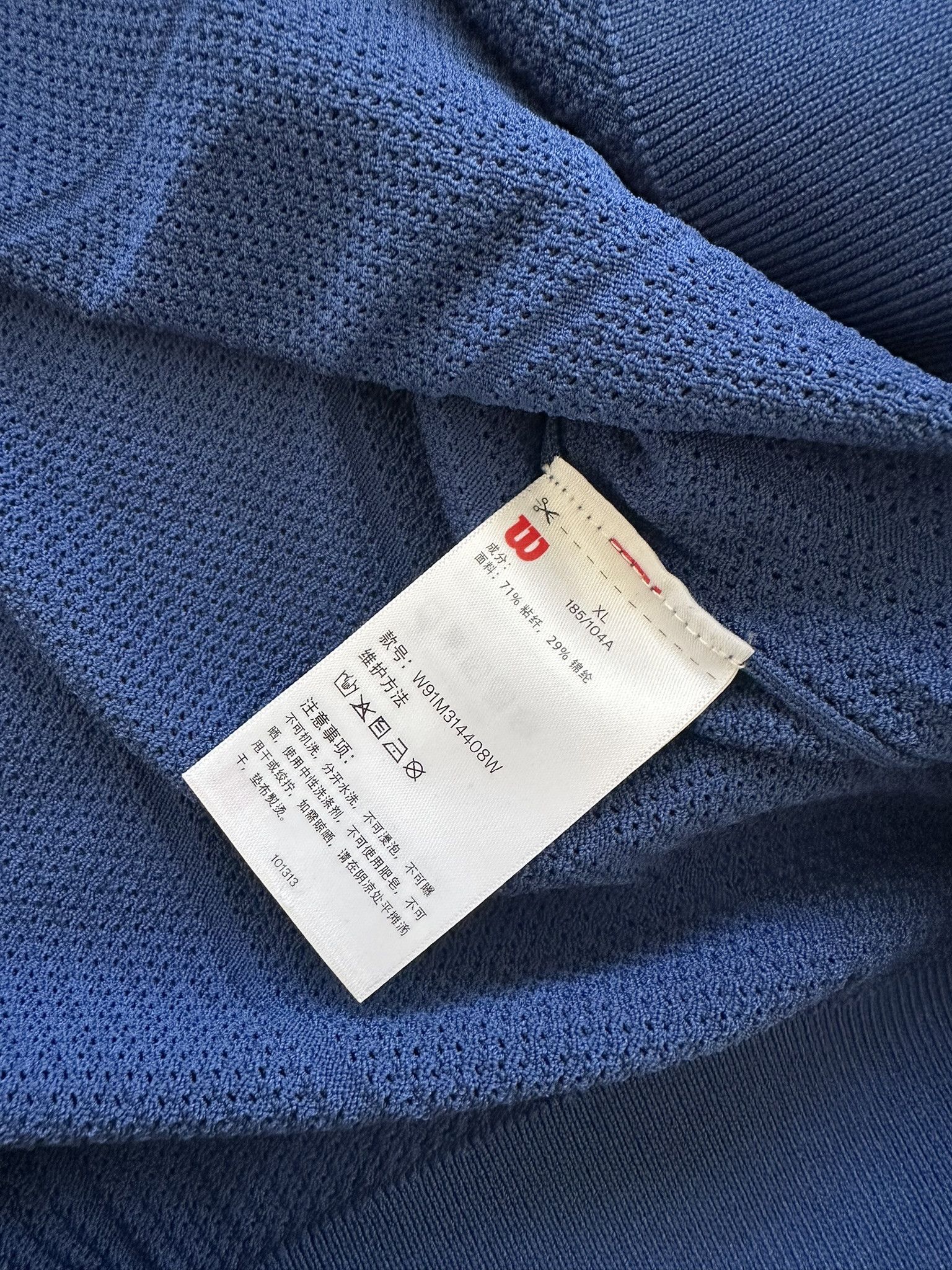 Kith Kith Wilson Cable Johnny Collar Polo Blue Quartz Size US XL / EU 56 / 4 - 6 Thumbnail