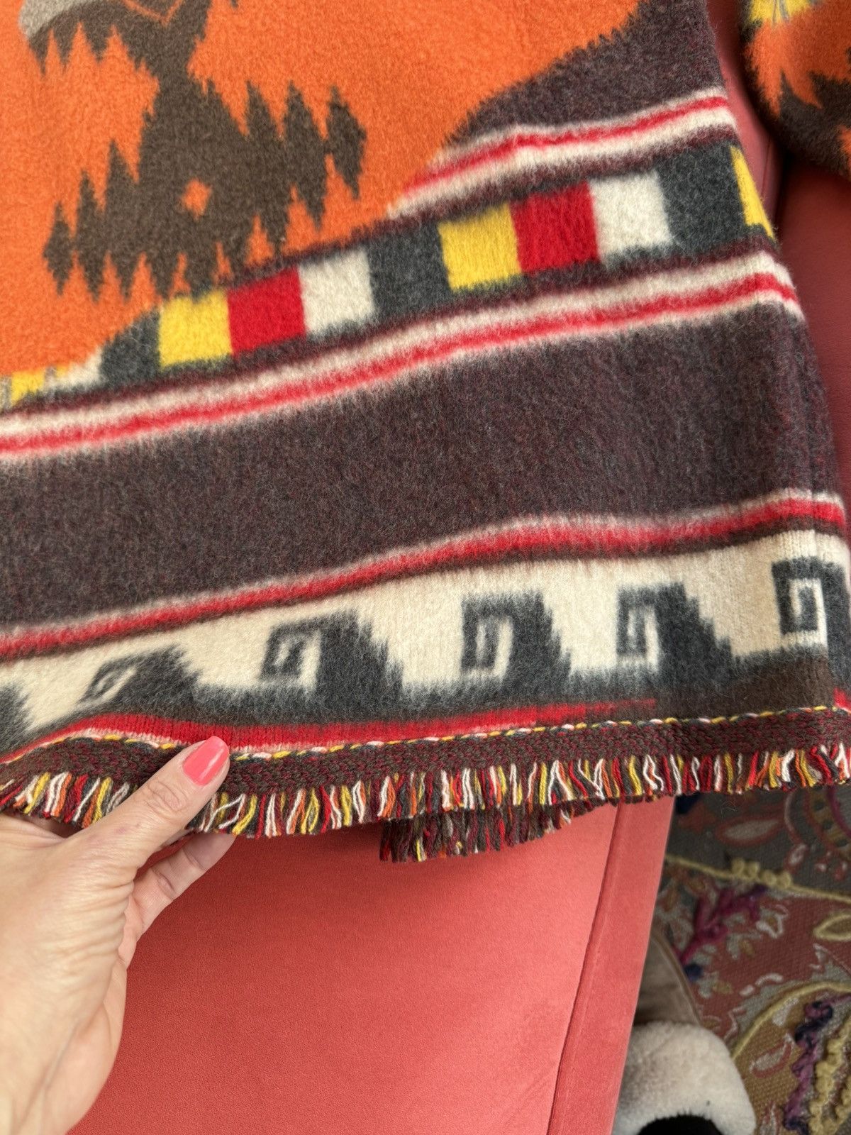 Alanui Alanui cashmere orange, brown, yellow, size M Size US M / EU 48-50 / 2 - 9 Thumbnail