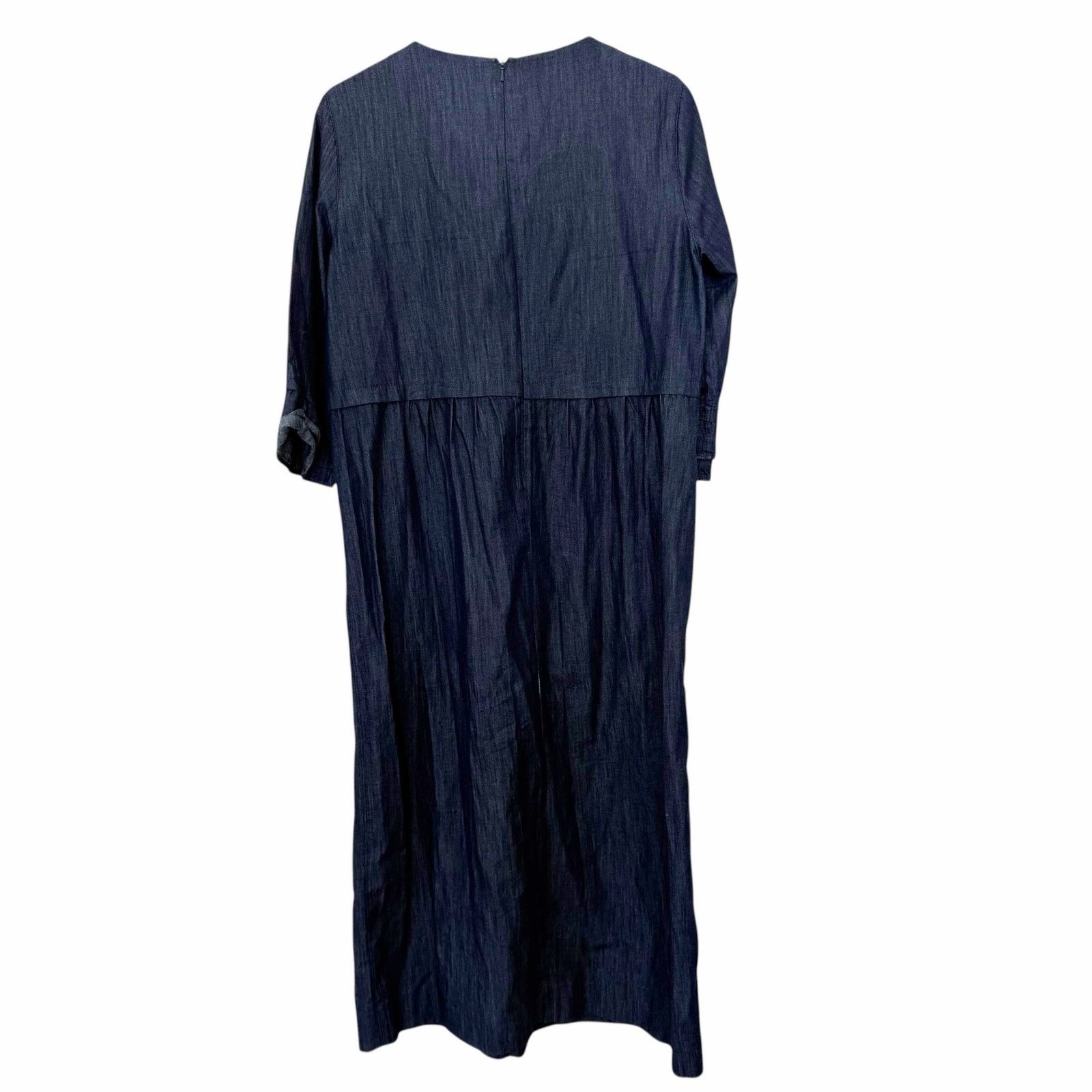 Max Mara 'S Max Mara Puff Sleeve Denim Empire Waist Dress Sz 12 Size XL / US 12-14 / IT 48-50 - 6 Thumbnail