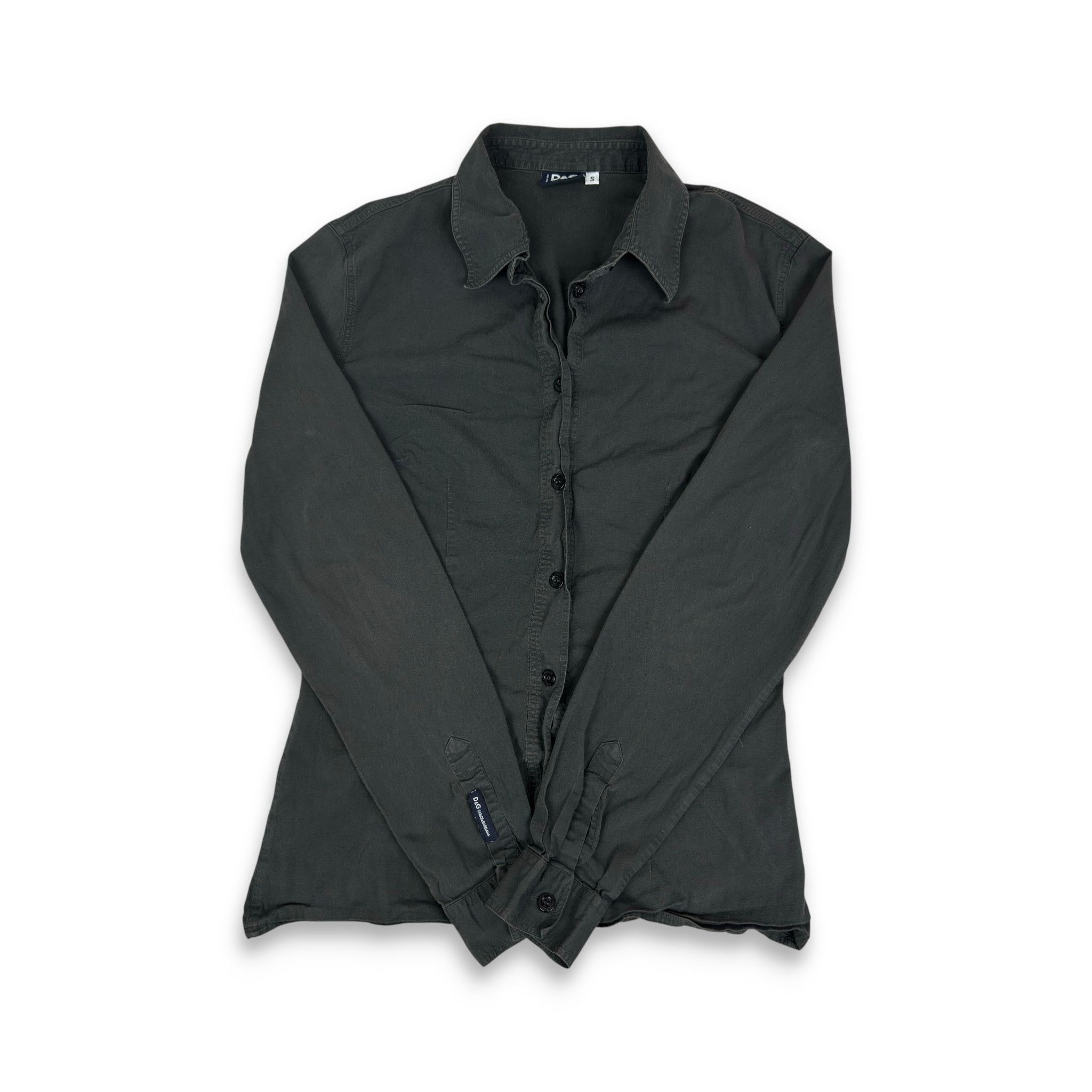 Dolce & Gabbana Dolce & Gabbana Women's Black Cotton Button-Up Shirt Small Size S / US 4 / IT 40 - 1 Thumbnail