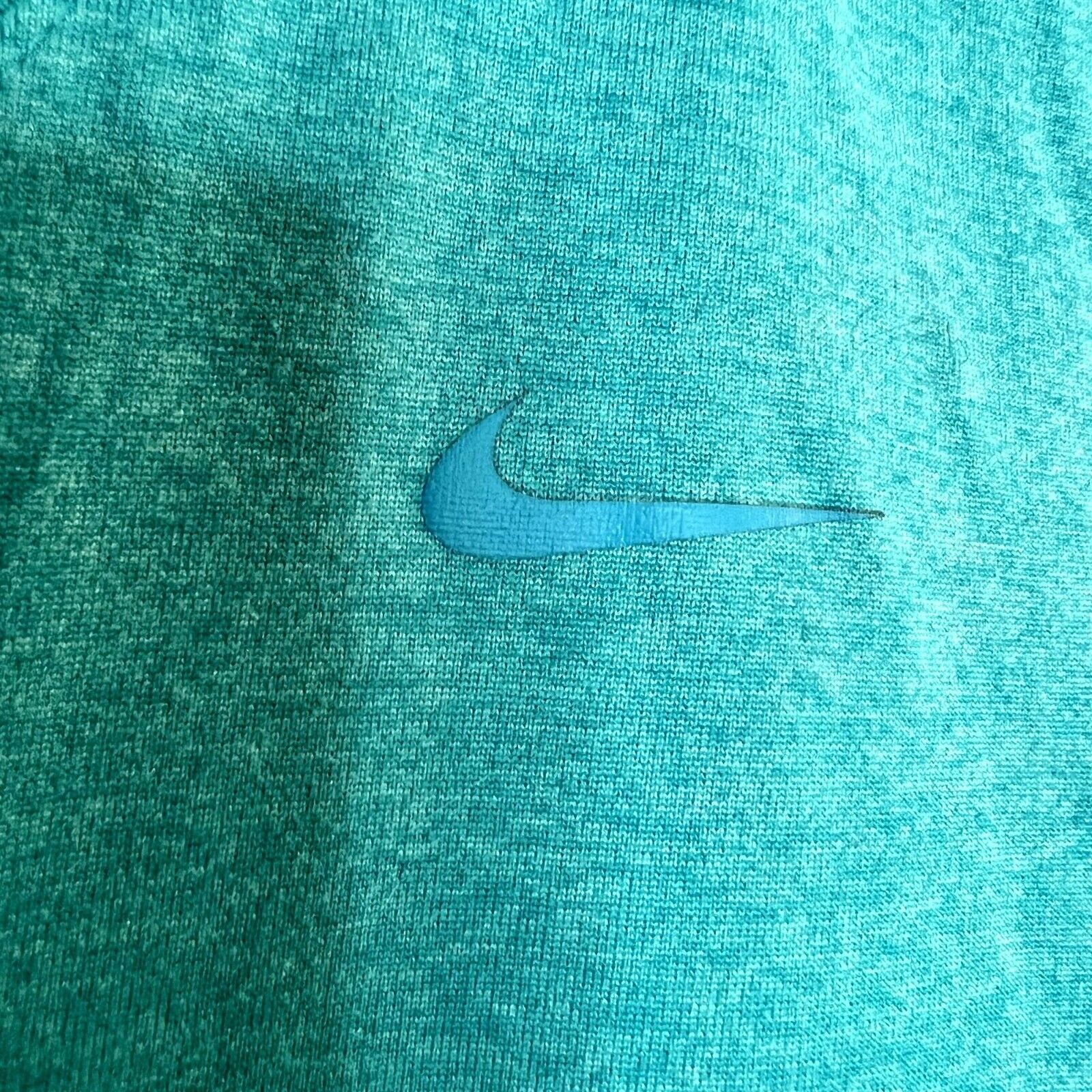 Nike Nike Teal Dri Fit V-Neck Tee Size S / US 4 / IT 40 - 6 Thumbnail