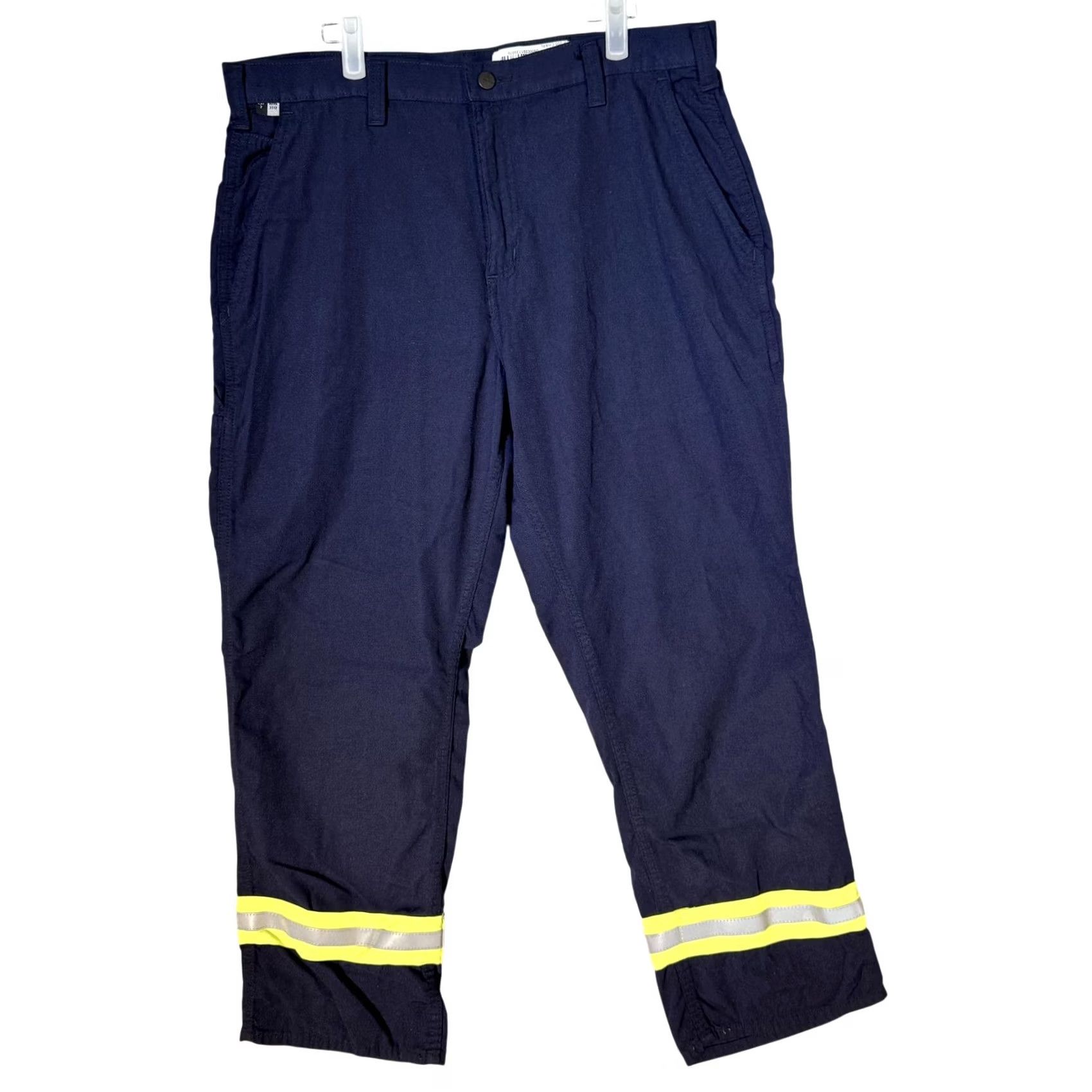 Carhartt Carhartt FR Work Pants Mens 36x30 CAT2 Arc Flash NFPA70E Navy Blue Size US 36 / EU 52 - 2 Thumbnail
